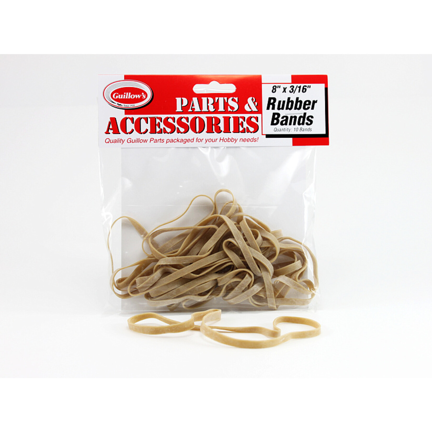 Guillows 8" Rubber Bands (10)