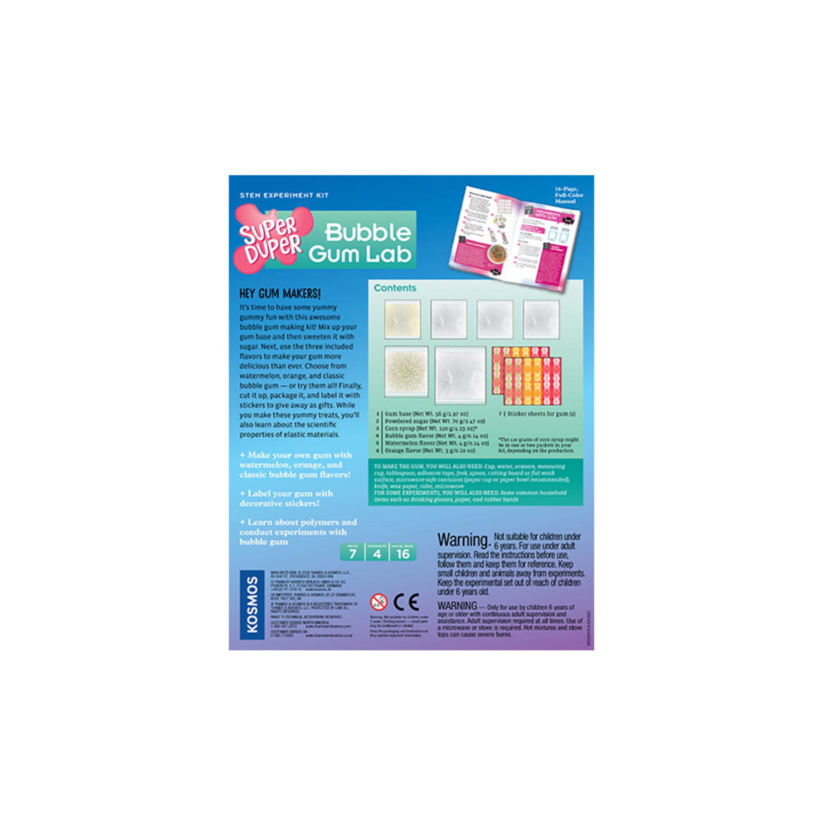 Thames & Kosmos Super Duper Bubble Gum Lab