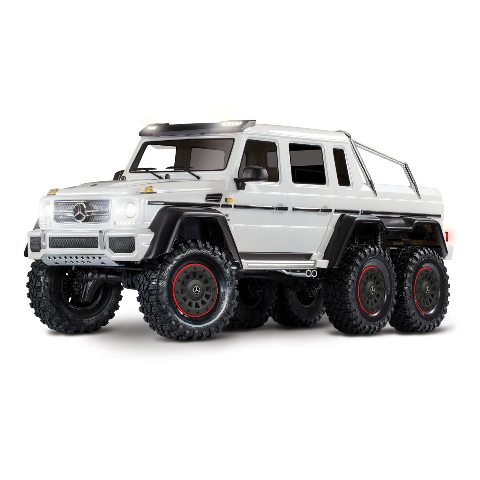 Traxxas 1/10 Mercedes-Benz G 63 AMG 6x6 RTR Scale and Trail Crawler - White