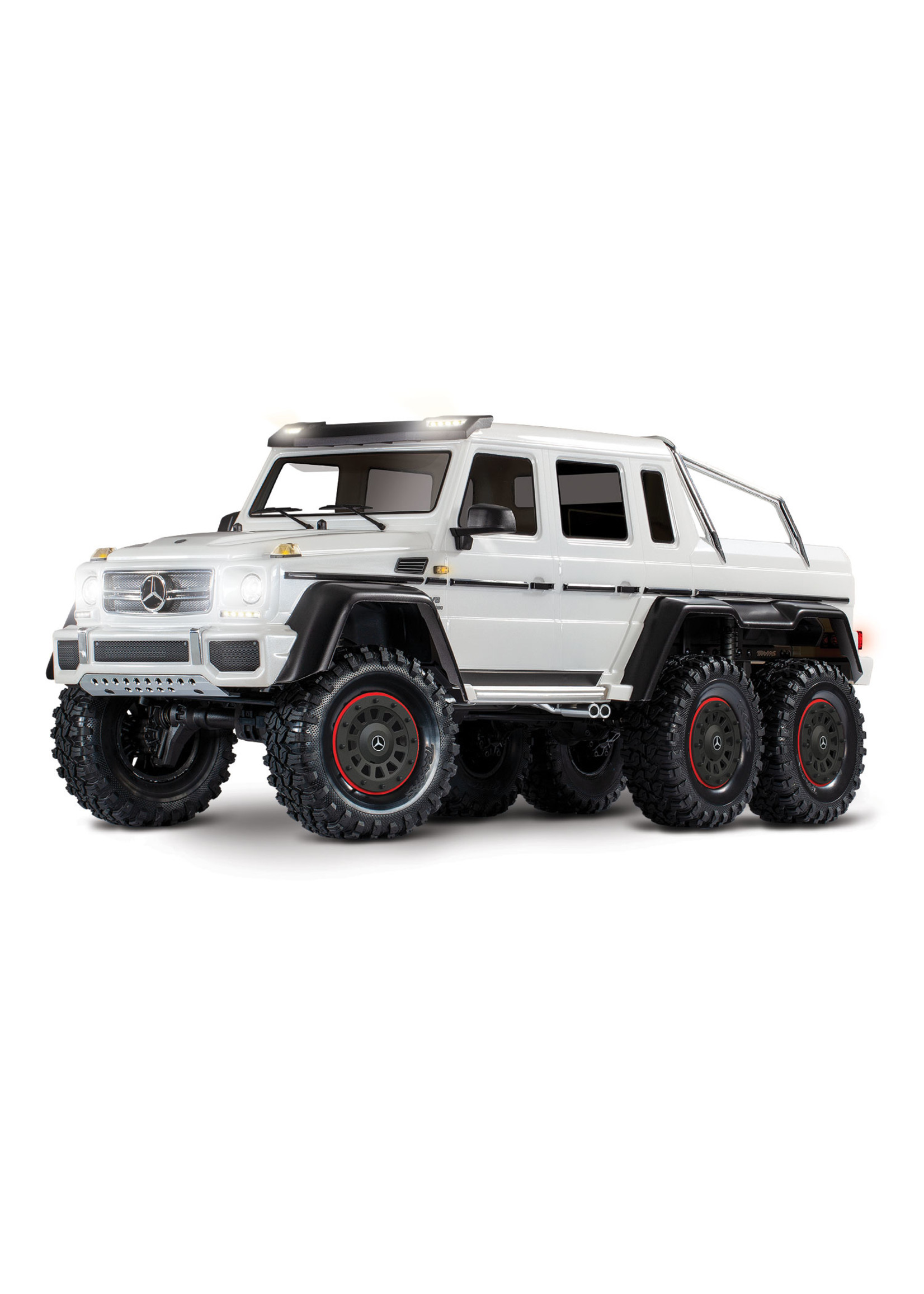 Traxxas 1/10 Mercedes-Benz G 63 AMG 6x6 RTR Scale and Trail Crawler - White