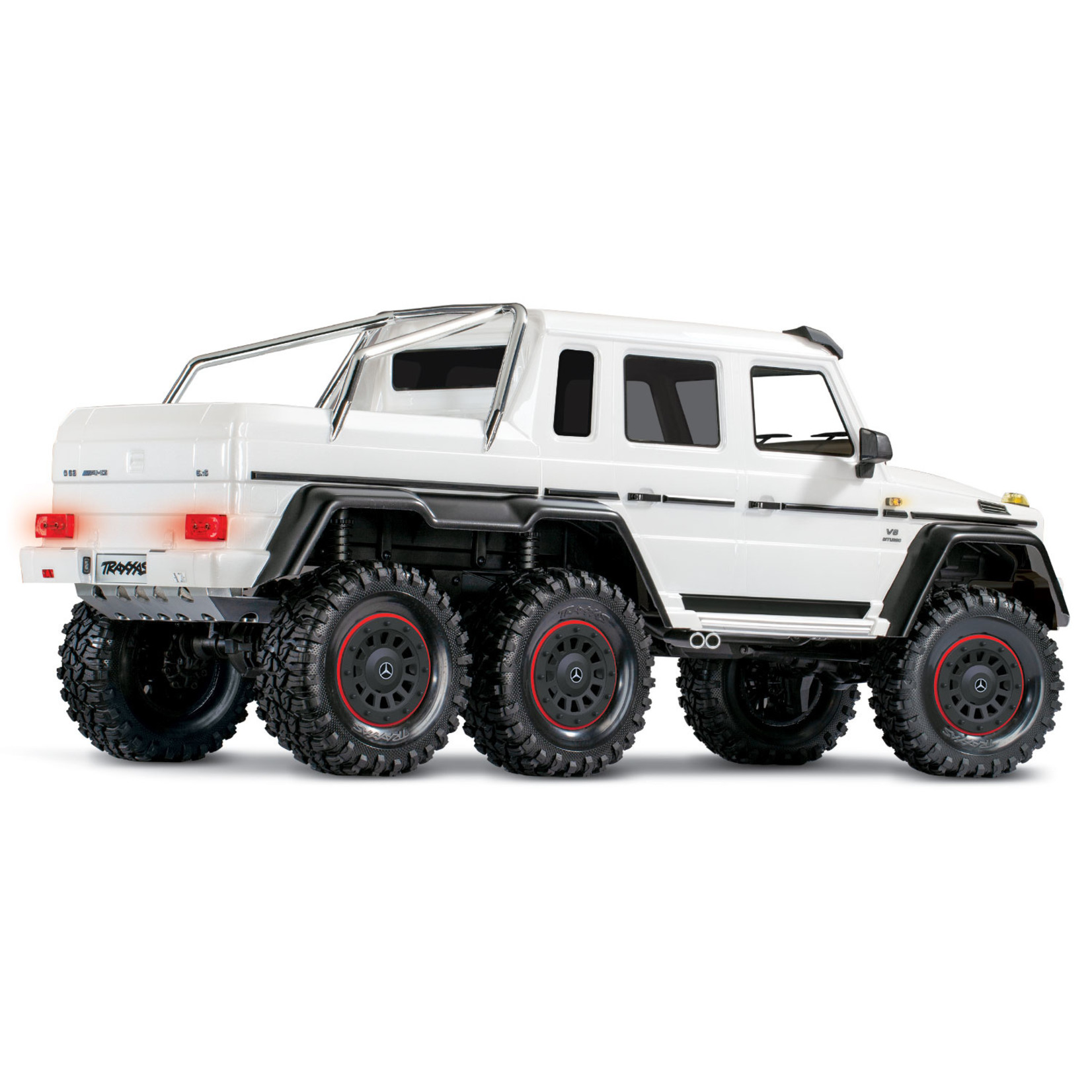 Traxxas 1/10 Mercedes-Benz G 63 AMG 6x6 RTR Scale and Trail Crawler - White