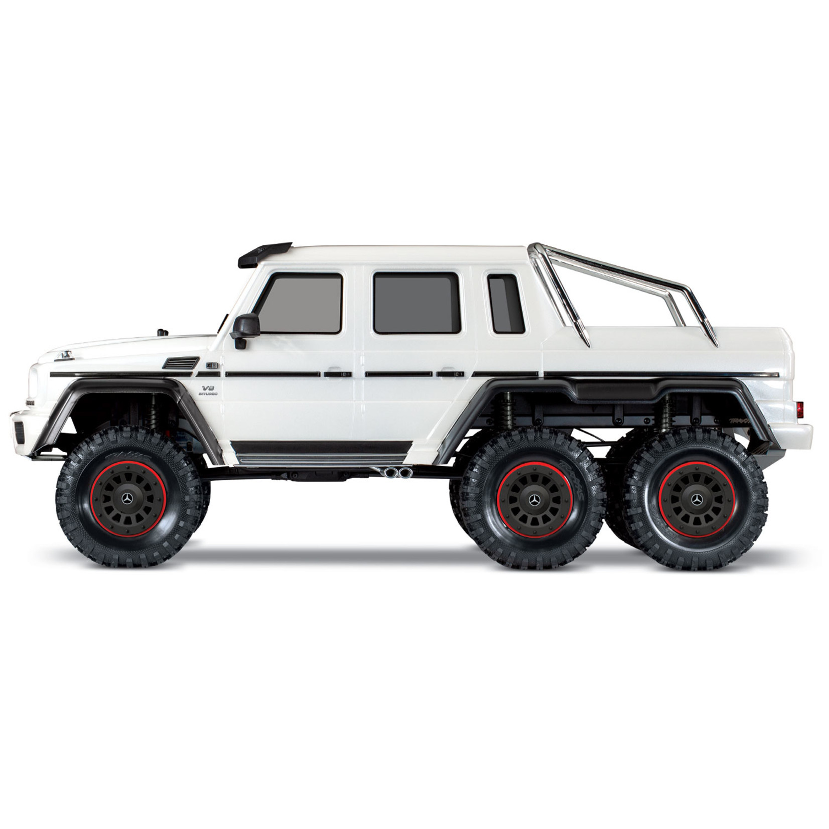 Traxxas 1/10 Mercedes-Benz G 63 AMG 6x6 RTR Scale and Trail Crawler - White