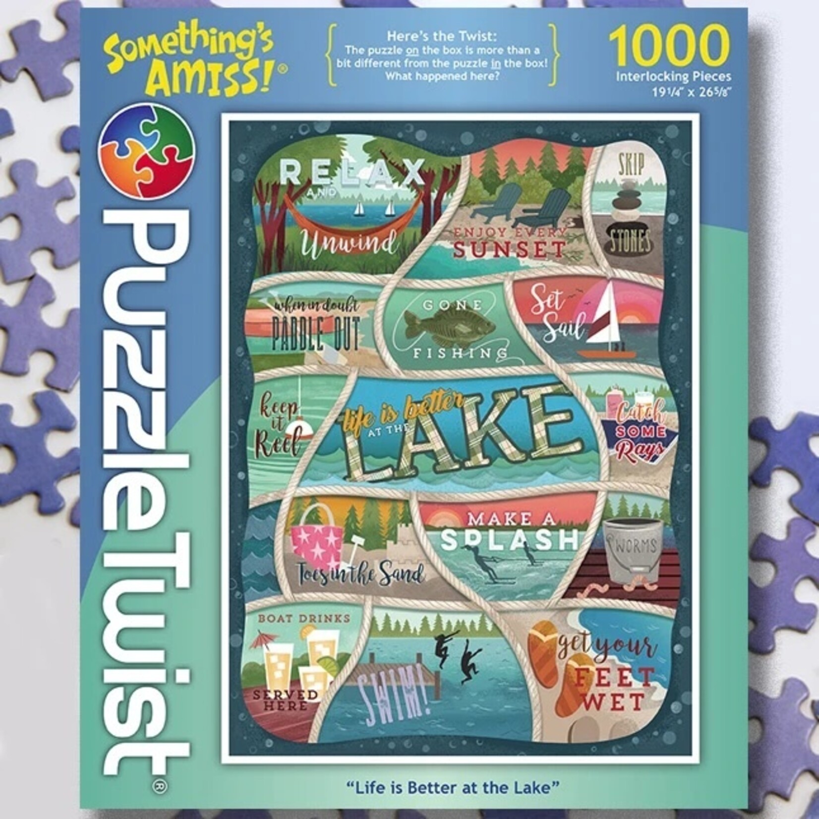 Puzzle Twist Life Is Better At The Lake - 1000 Piece Puzzle