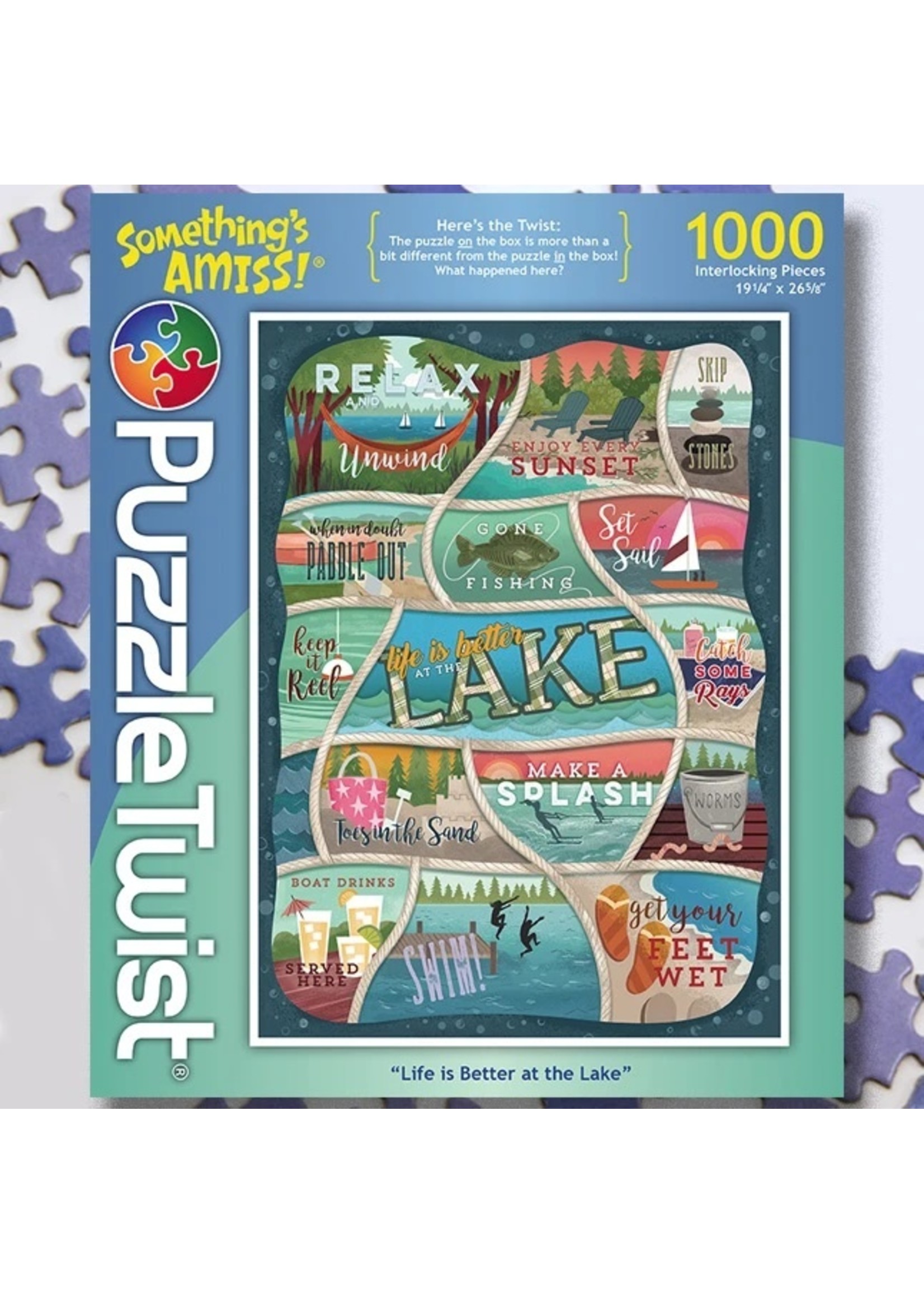 Puzzle Twist Life Is Better At The Lake - 1000 Piece Puzzle