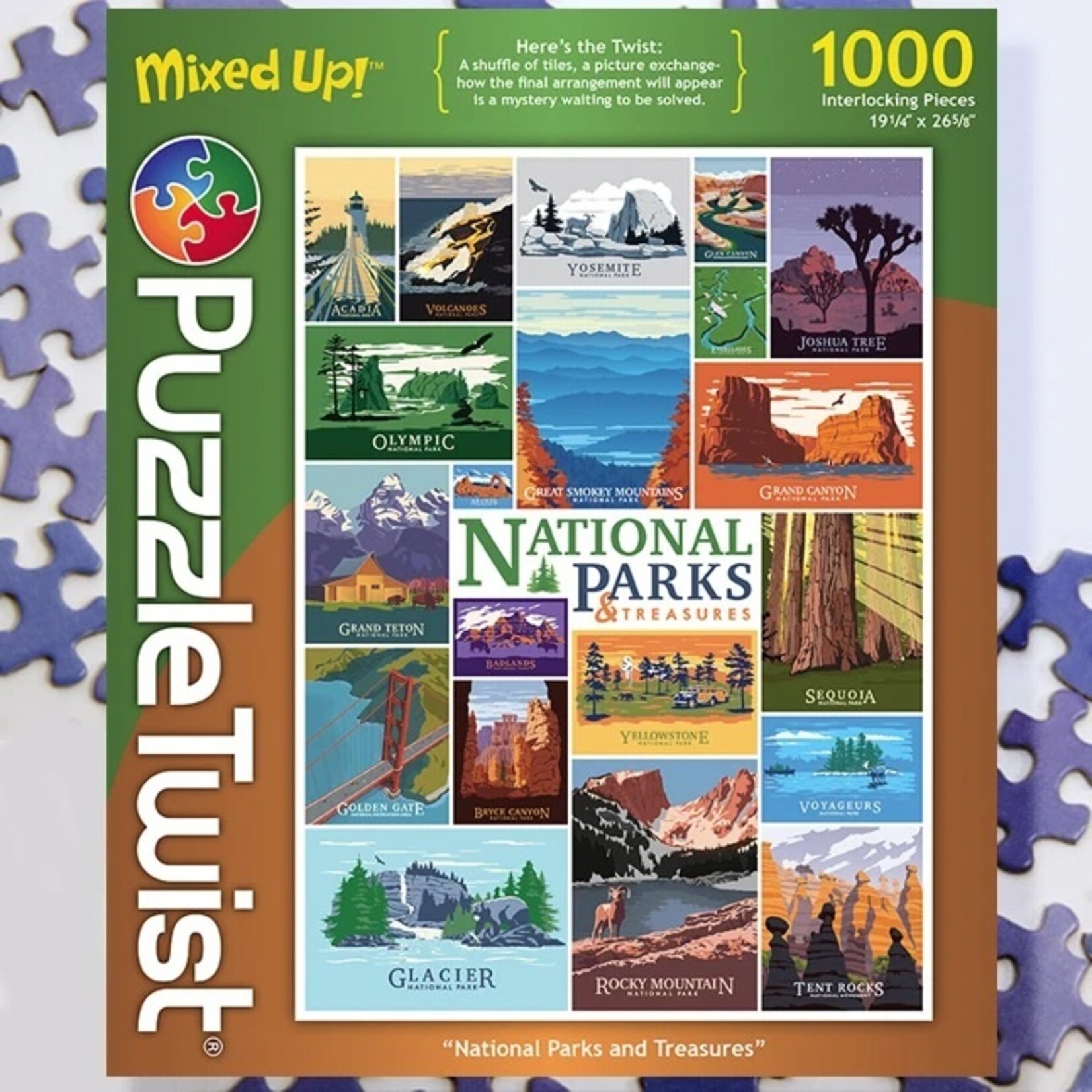 Puzzle Twist National Parks & Treasures - 1000 Piece Puzzle