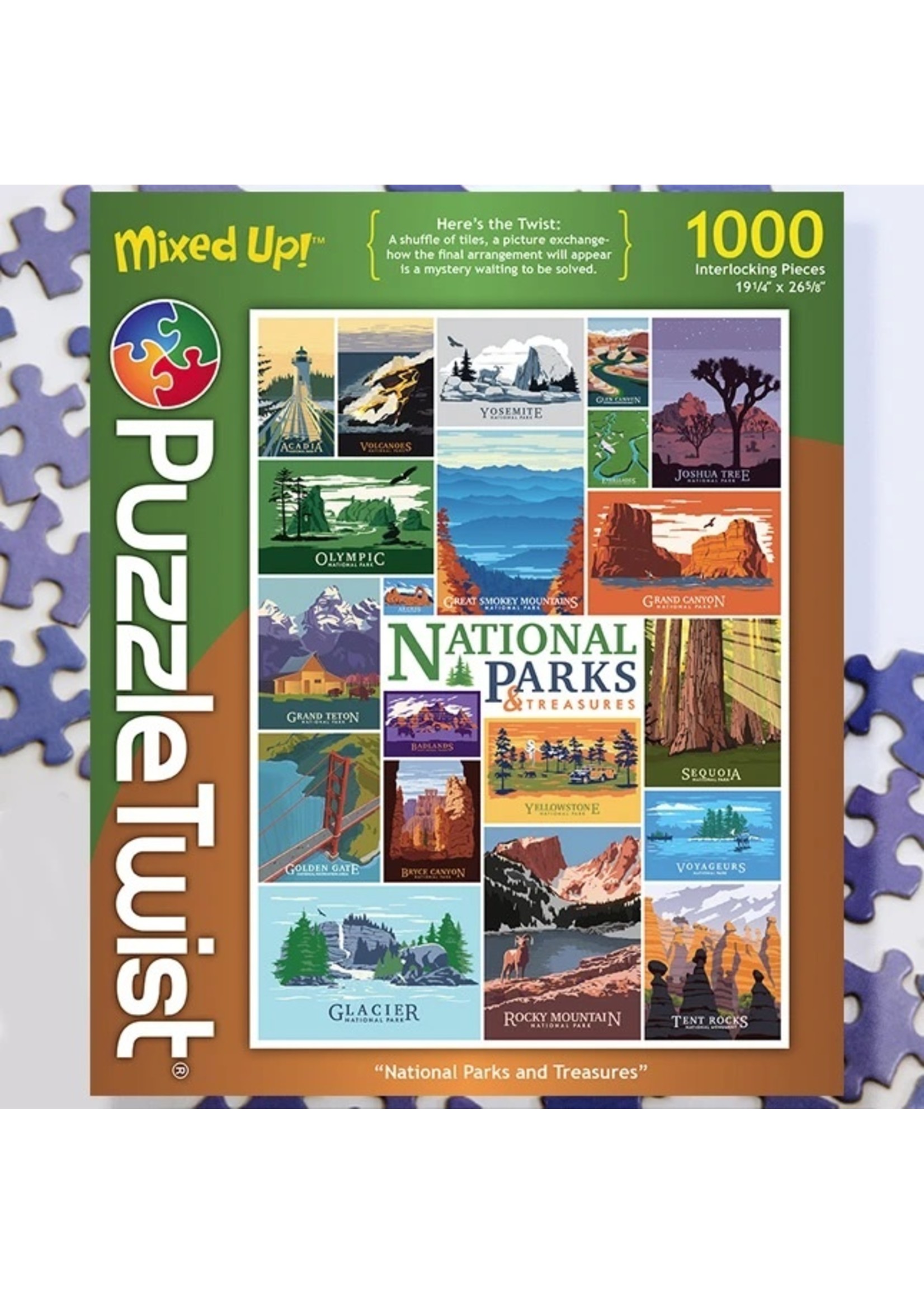 Puzzle Twist National Parks & Treasures - 1000 Piece Puzzle