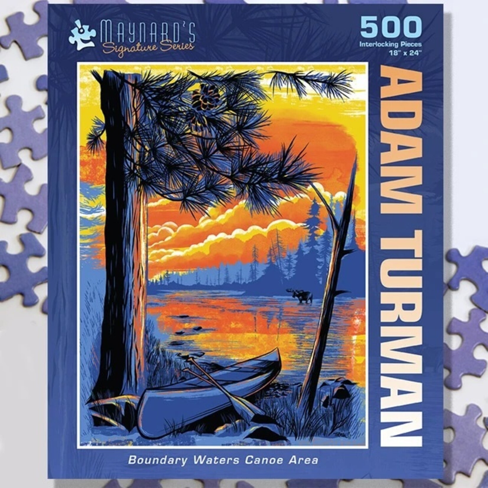 Puzzle Twist Boundary Waters Canoe Area - 500 Piece Puzzle