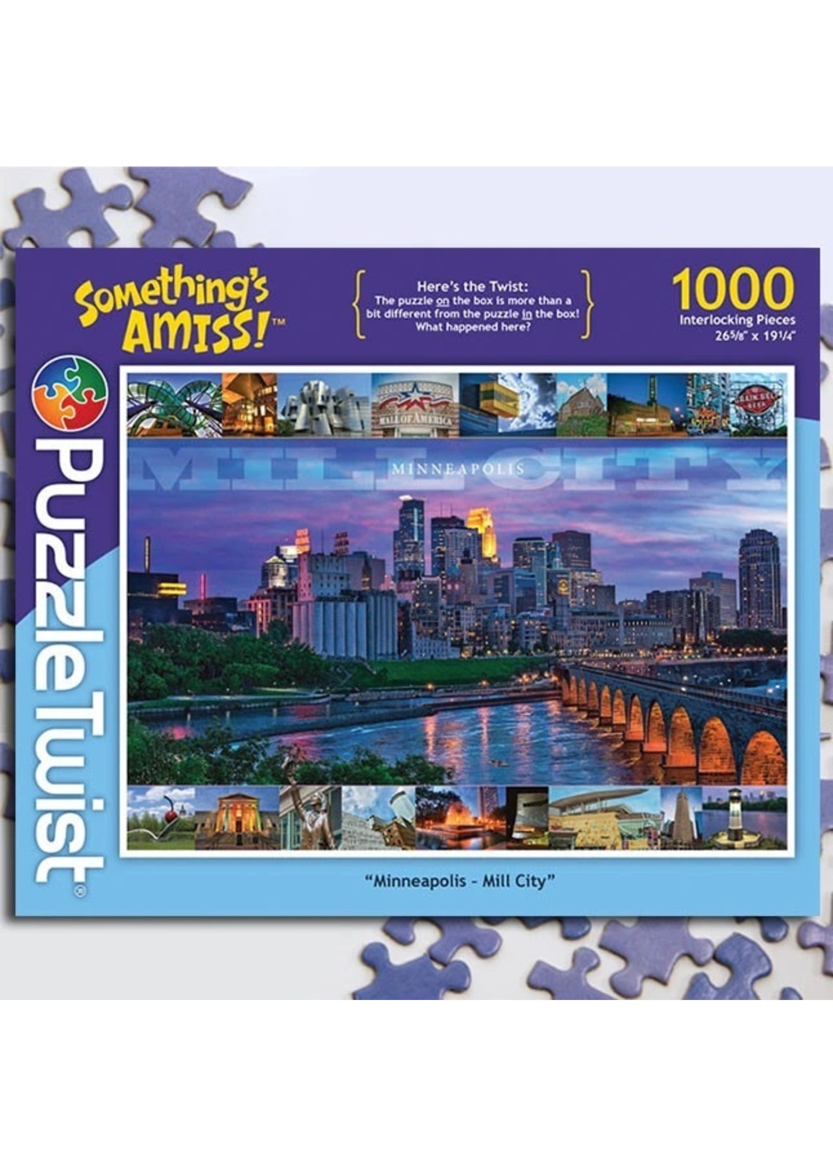 Puzzle Twist Minneapolis Mill City - 1000 Piece Puzzle