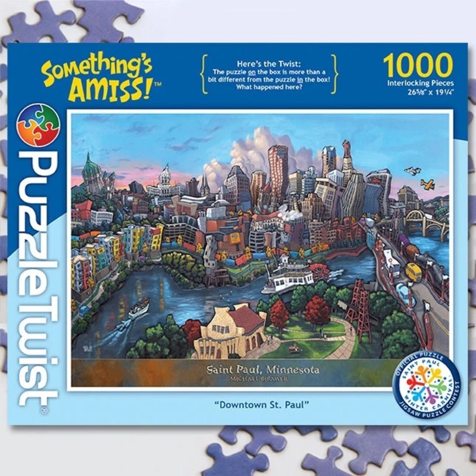 Puzzle Twist Downtown St Paul - 1000 Piece Puzzle