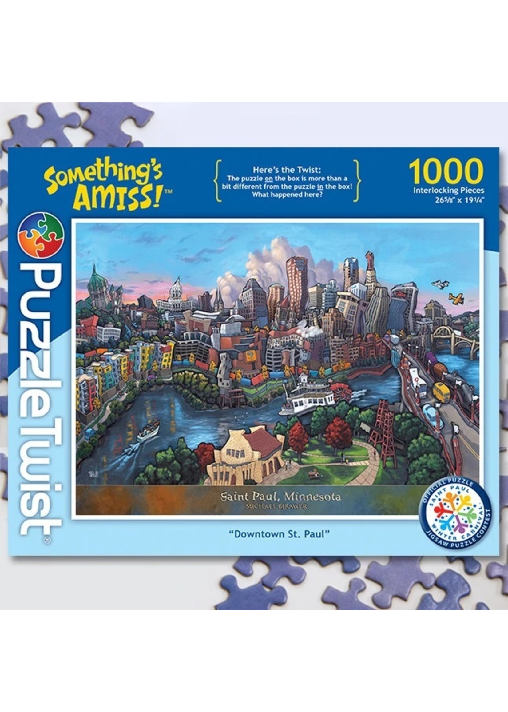 Puzzle Twist Downtown St Paul - 1000 Piece Puzzle