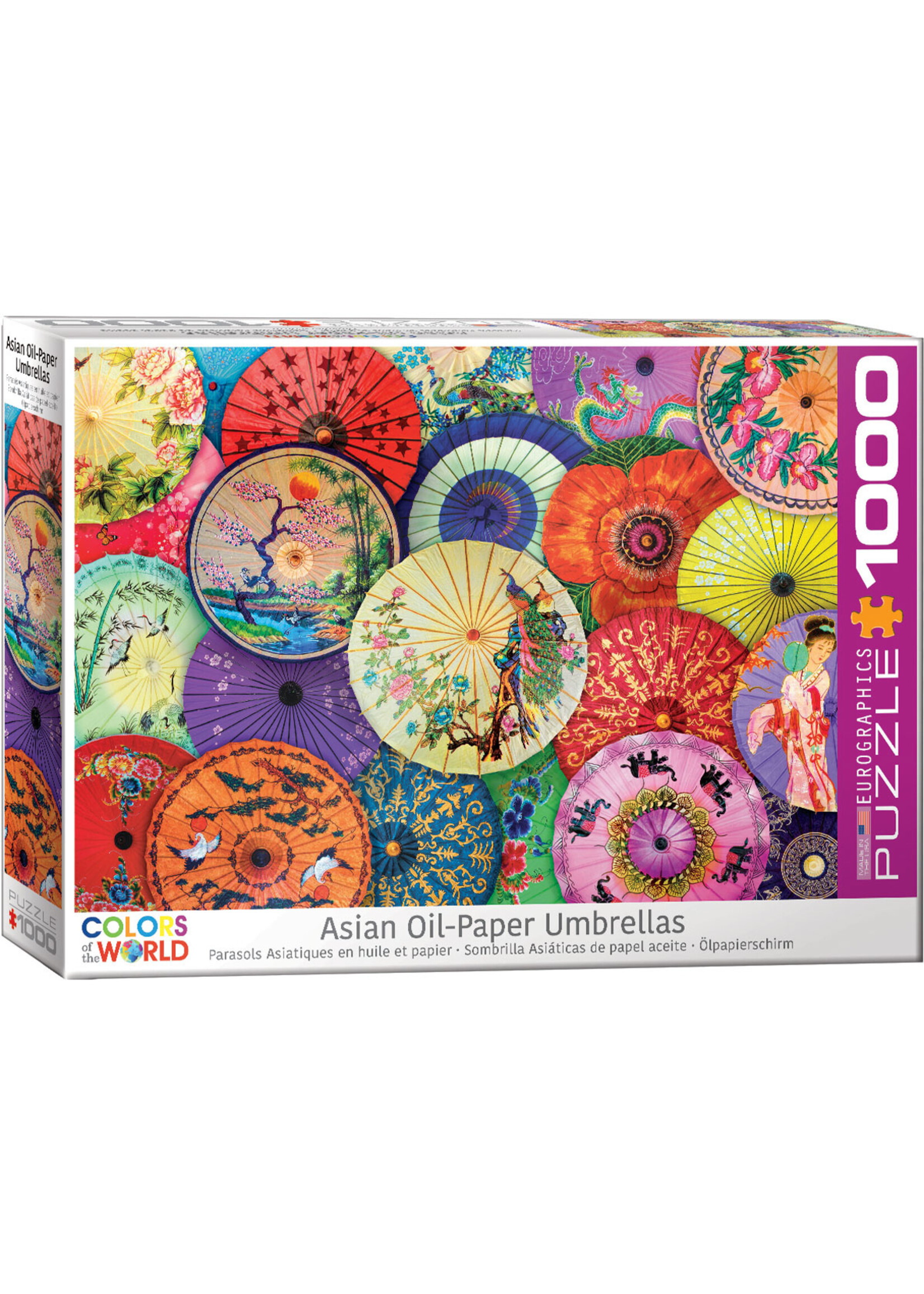 Eurographics Asian Oil Paper Umbrellas - 1000 Piece Puzzle