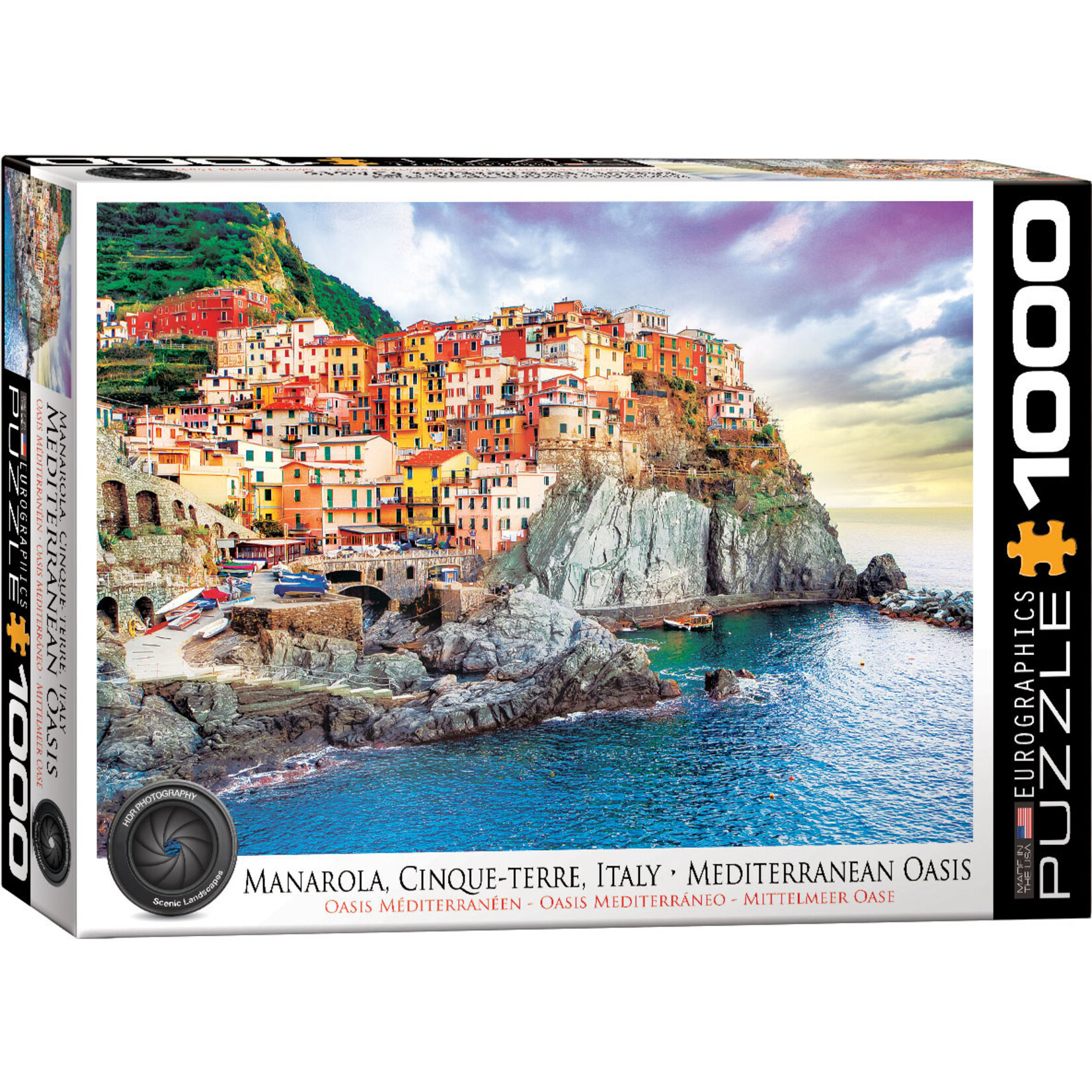 Eurographics Manarola, Cinque-Terre, Italy - 1000 Piece Puzzle