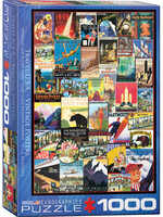 Eurographics Travel USA Vintage Posters - 1000 Piece Puzzle