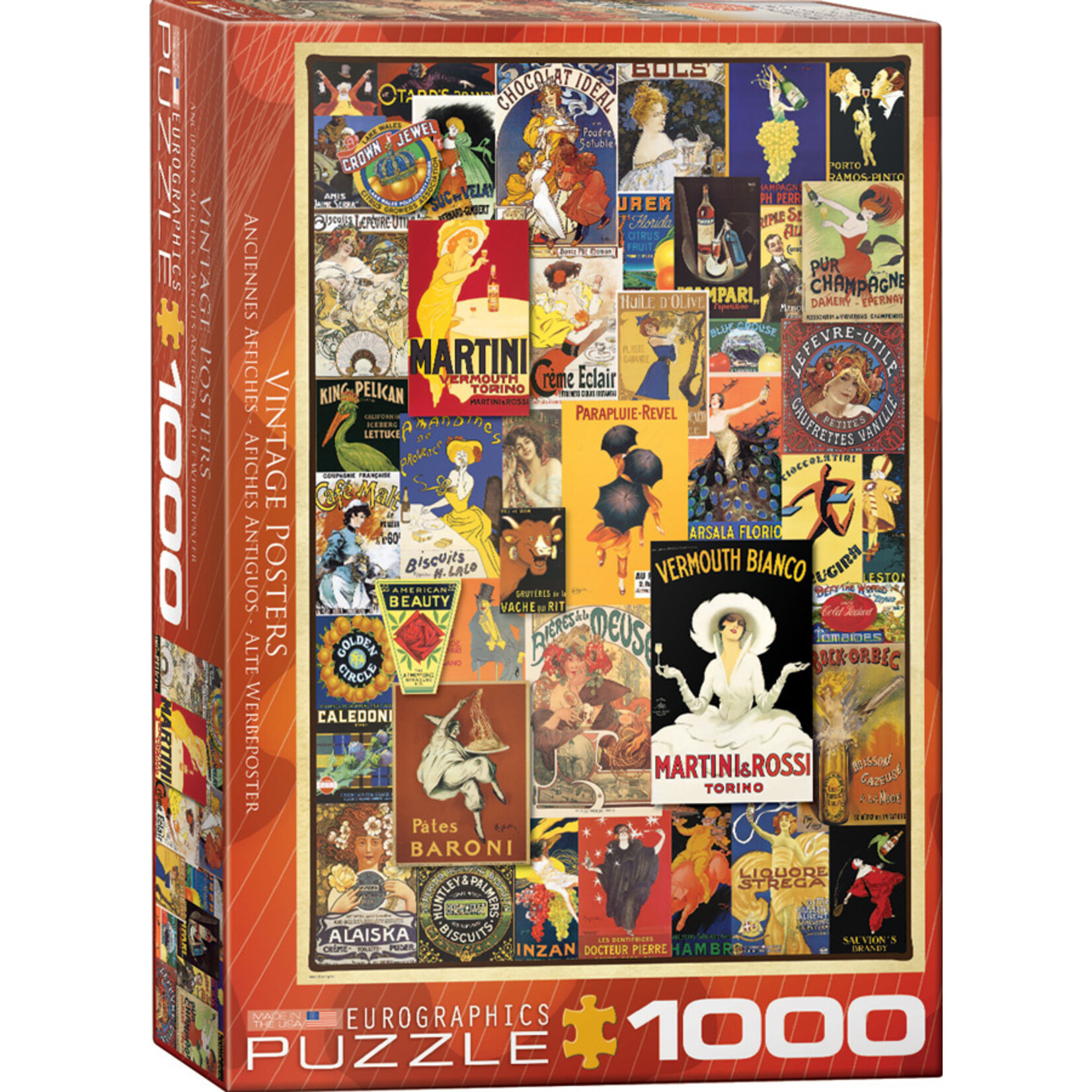 Eurographics Vintage Posters - 1000 Piece Puzzle