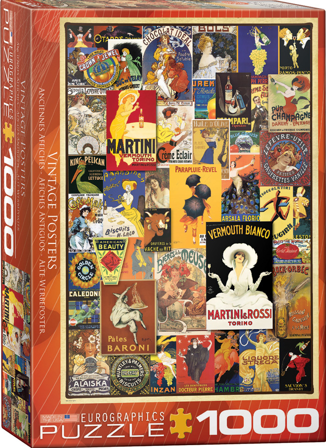 Vintage Posters - 1000 Piece Puzzle