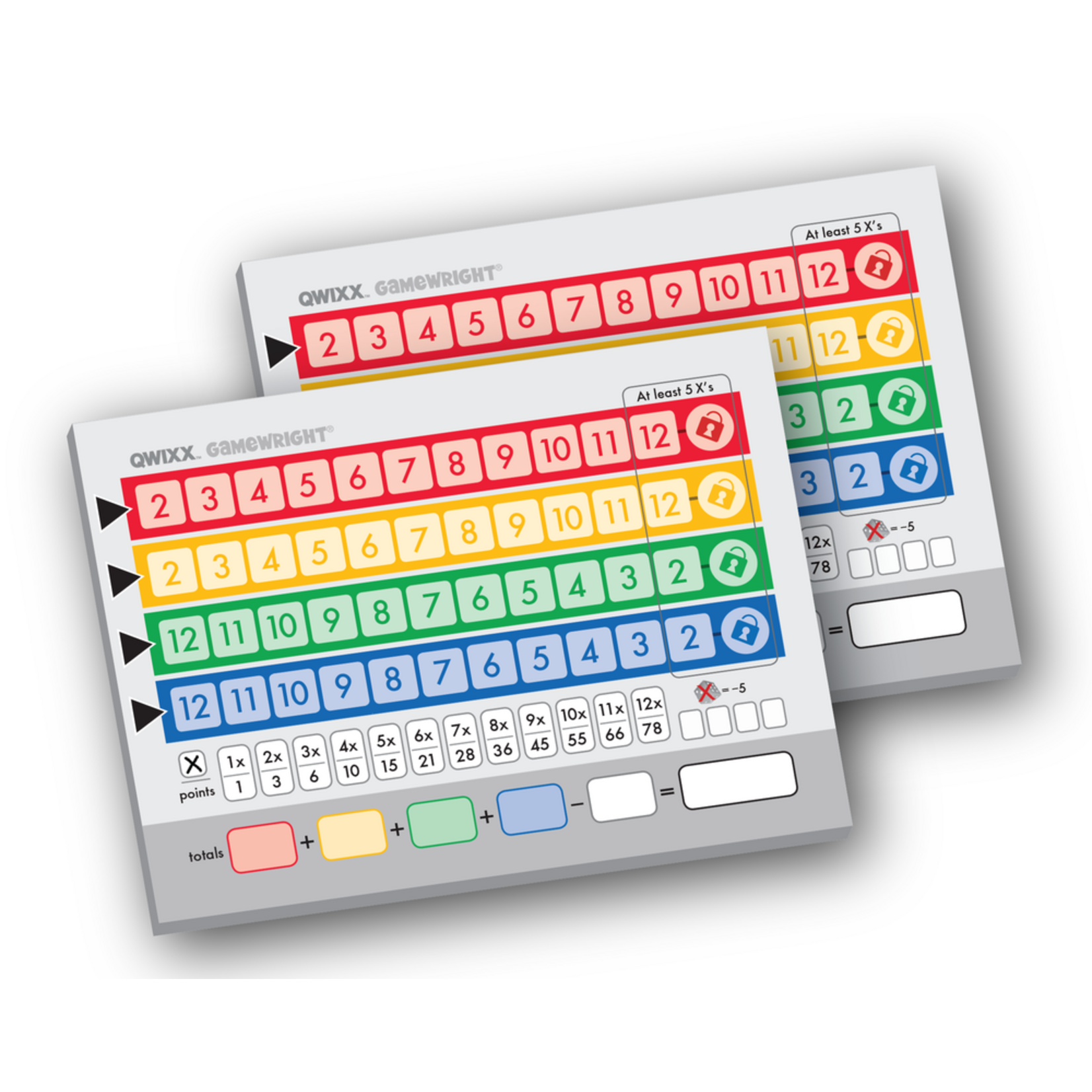 Gamewright Qwixx Replacement Score Pads