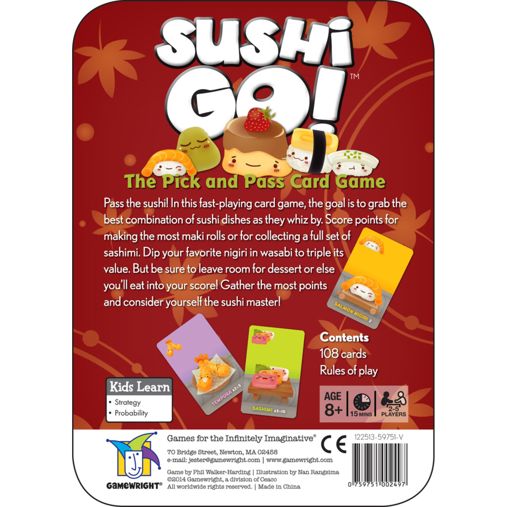 Gamewright Sushi Go!