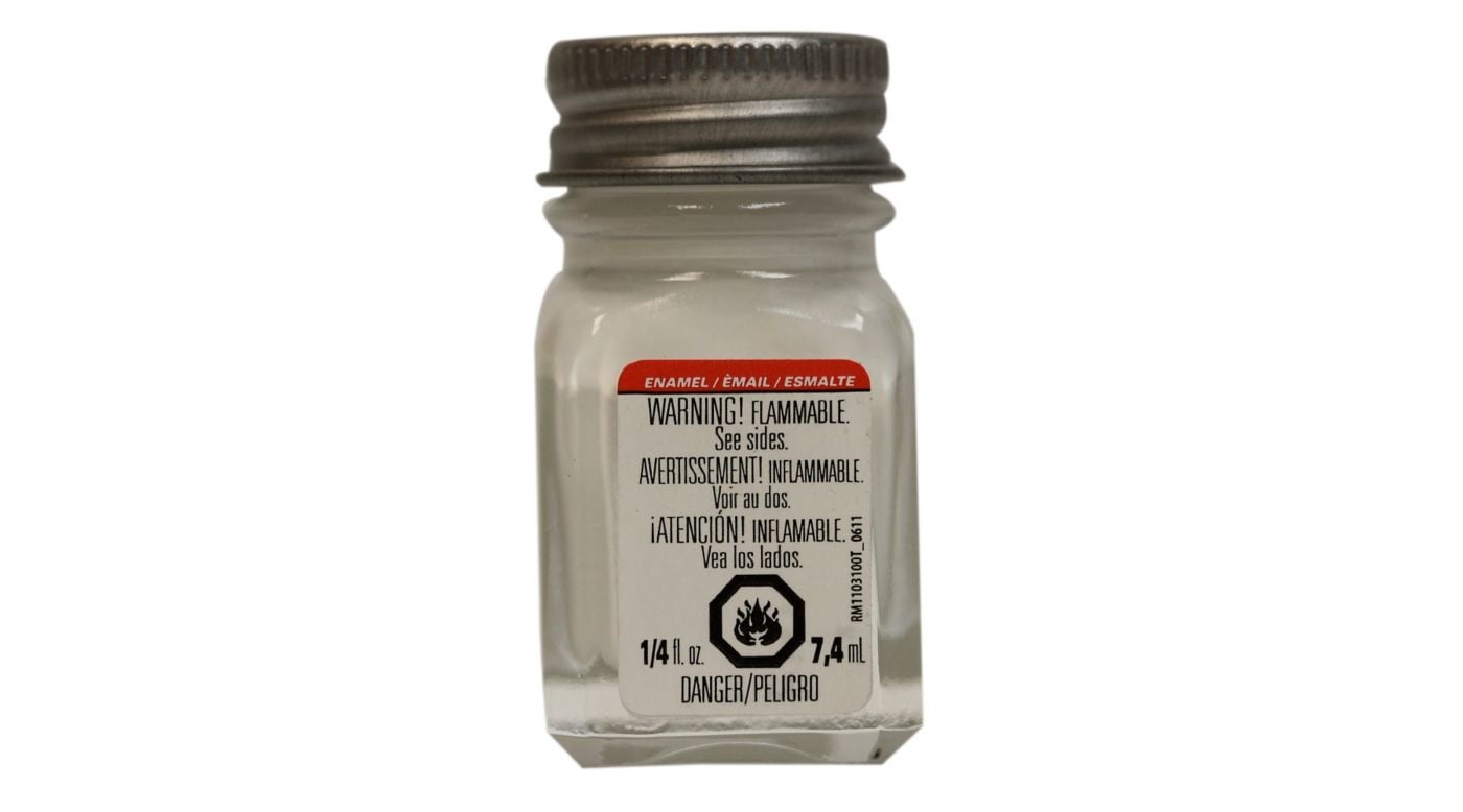 1145 White Gloss Enamel Paint 1/4 oz by Testors
