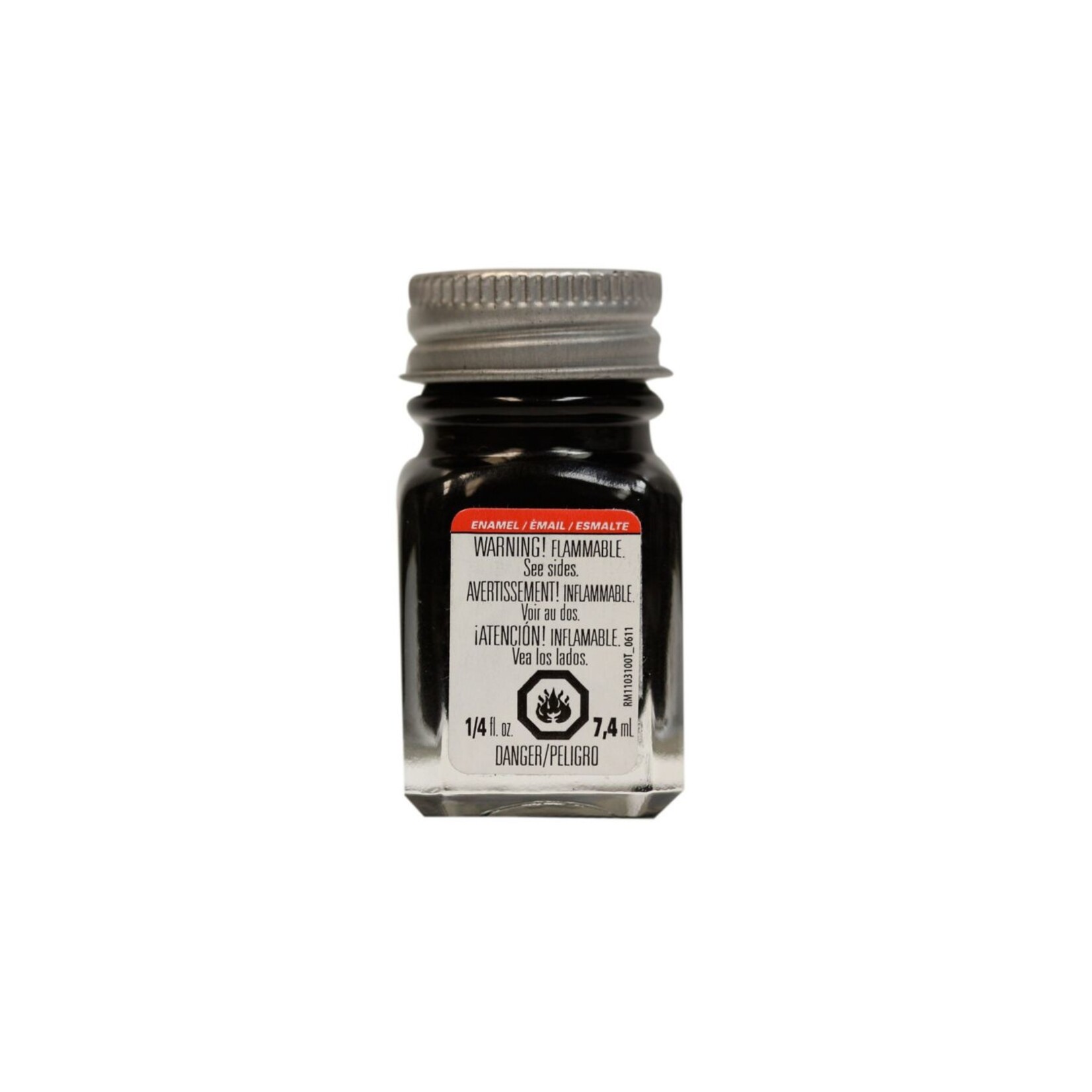 Testors 1147TT - Enamel 1/4 oz - Gloss Black