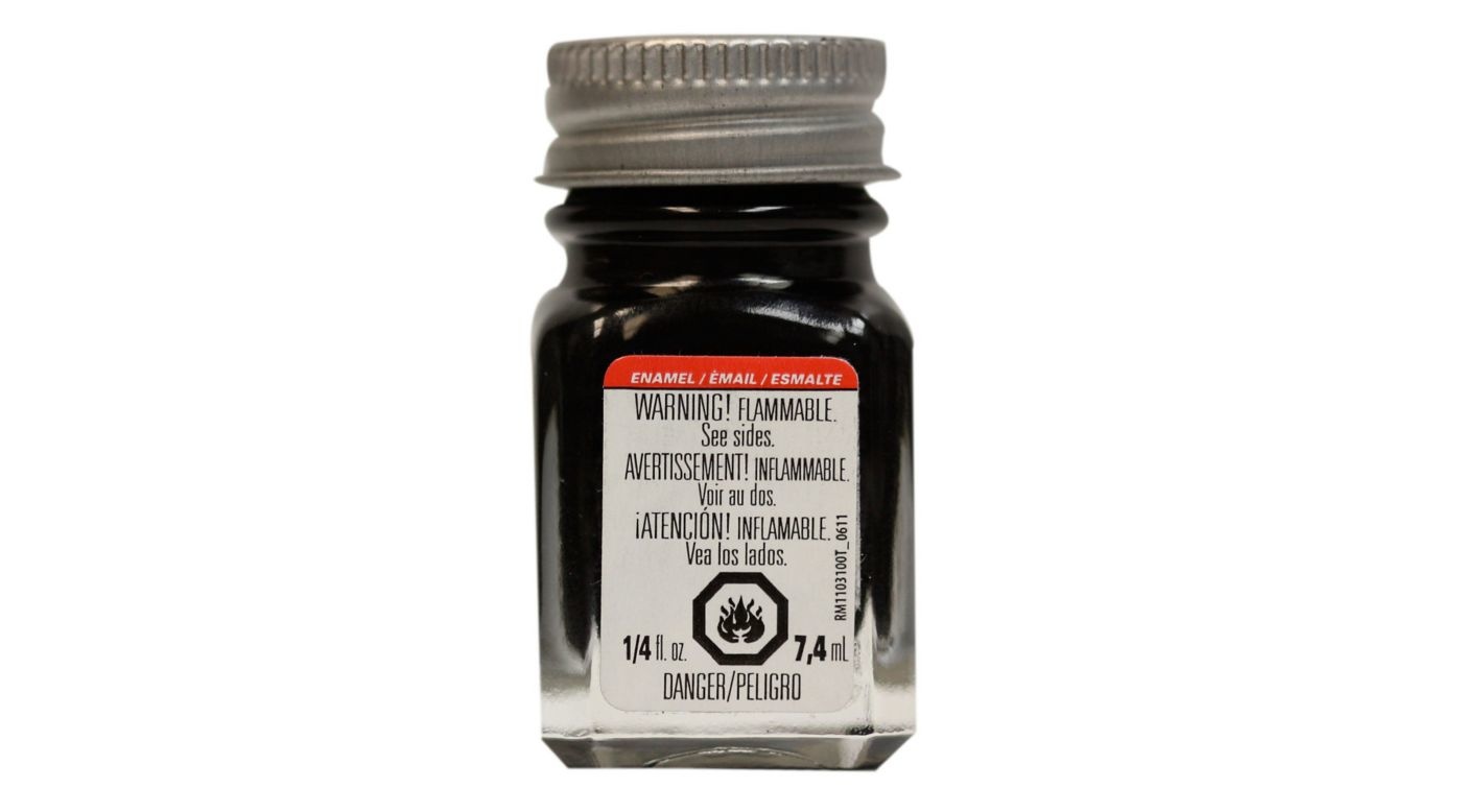 1147 Gloss Black Enamel Paint 1/4 oz by Testors
