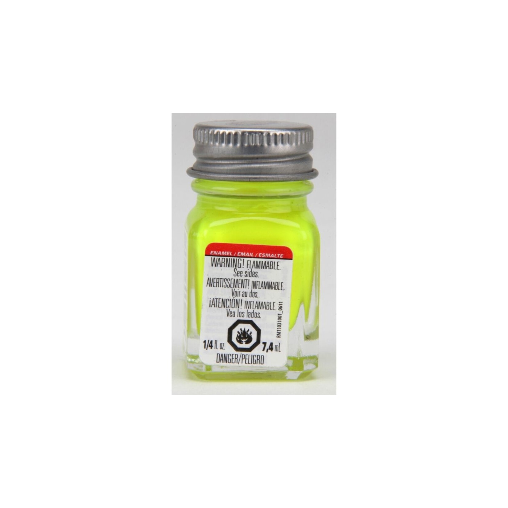 Testors 1177TT - Enamel 1/4 oz - Yellow Fluorescent