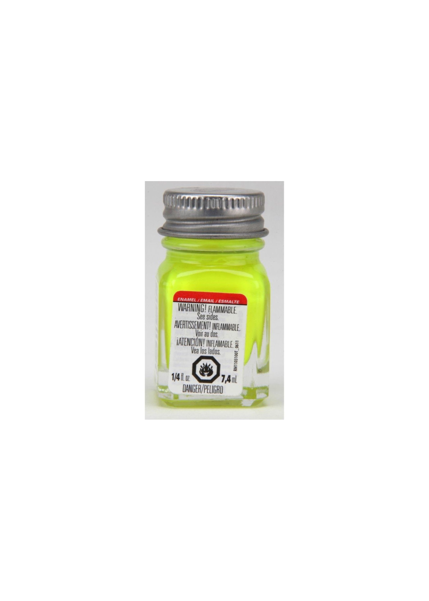 Testors 1177TT - Enamel 1/4 oz - Yellow Fluorescent