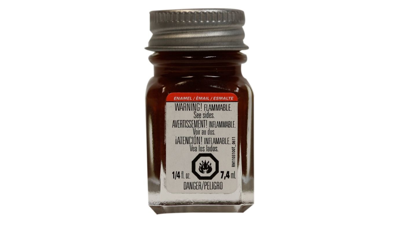 1140 Brown Gloss Enamel Paint 1/4 oz by Testors