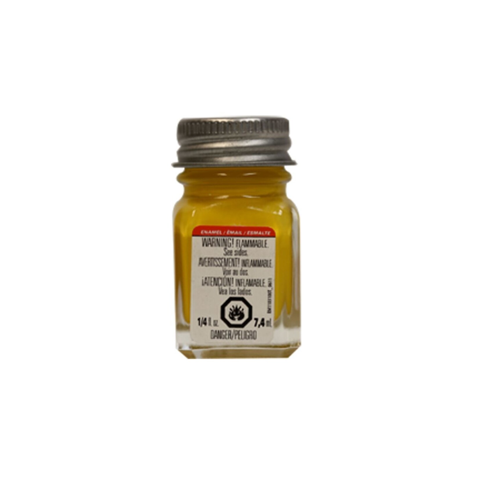 Testors 1169TT - Enamel 1/4 oz - Flat Yellow