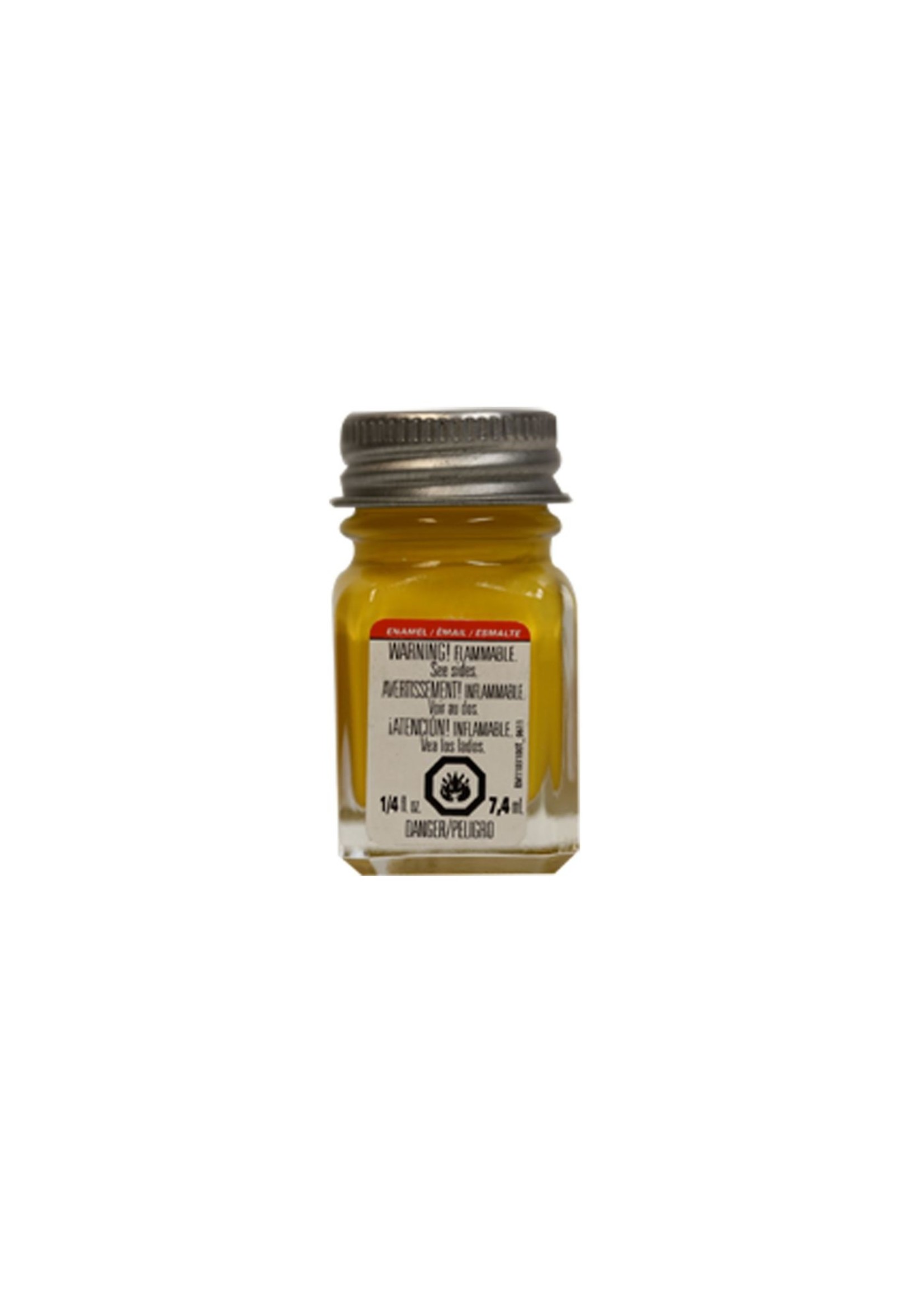 Testors 1169TT - Enamel 1/4 oz - Flat Yellow