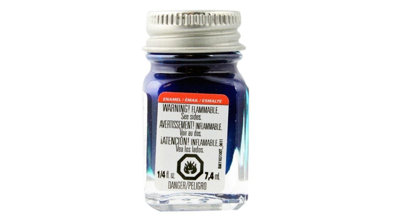 1539 Blue Metal Flake Enamel Paint 1/4 oz by Testors