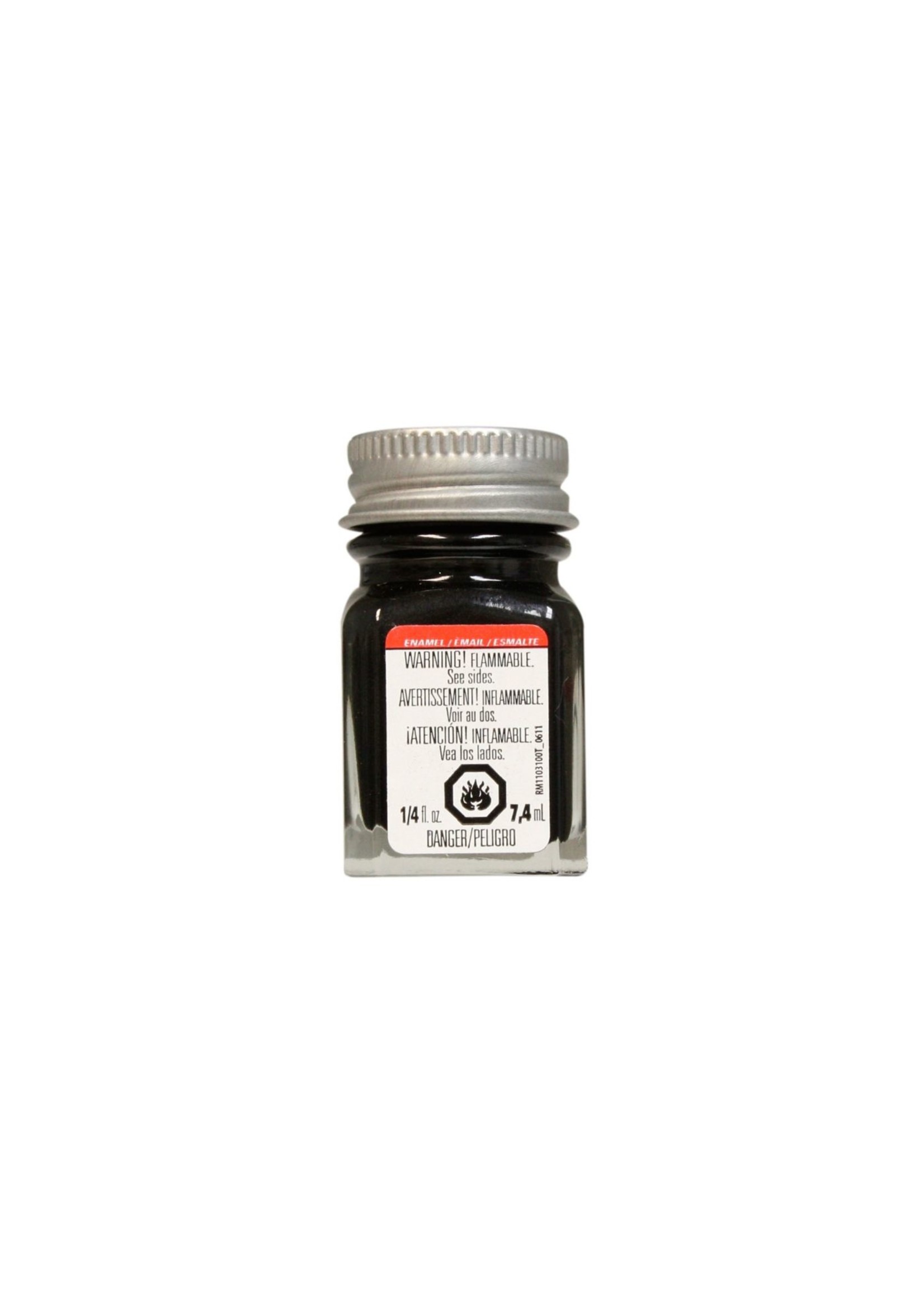 Testors 1154TT - Enamel 1/4 oz - Black Metallic