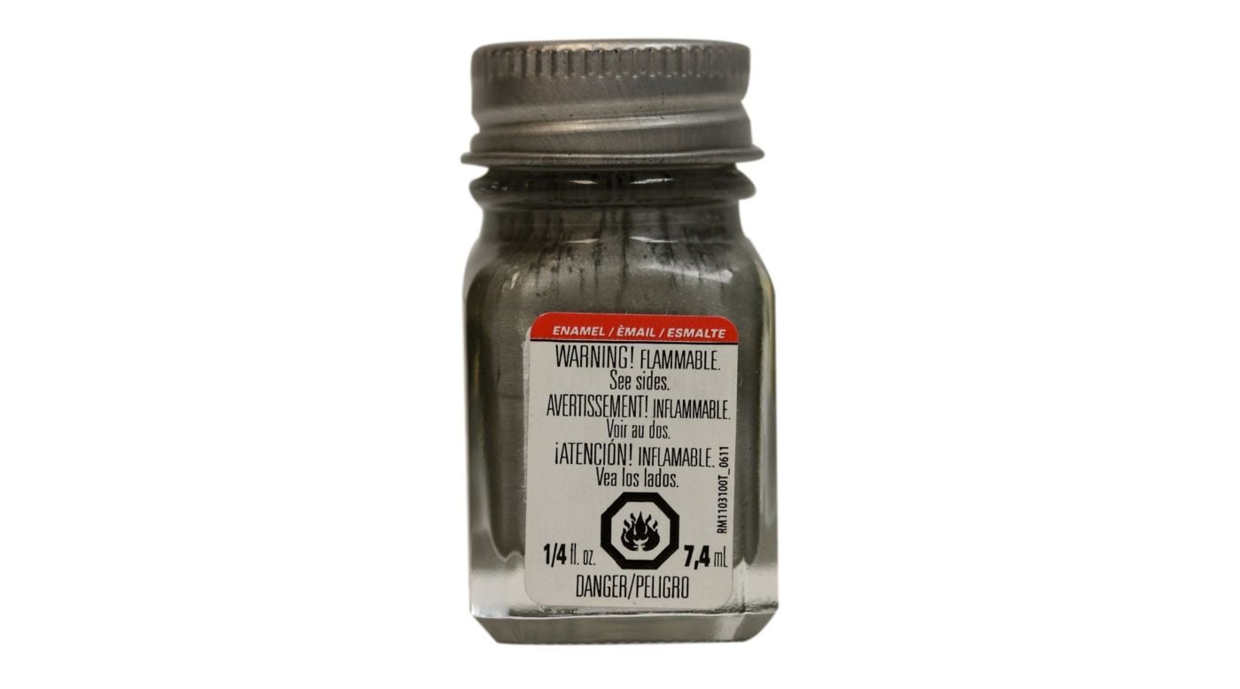 1180 Flat Steel Enamel Paint 1/4 oz by Testors