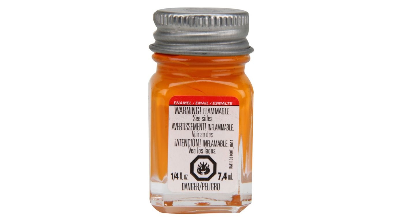 1126 Tangerine Gloss Enamel Paint 1/4 oz by Testors