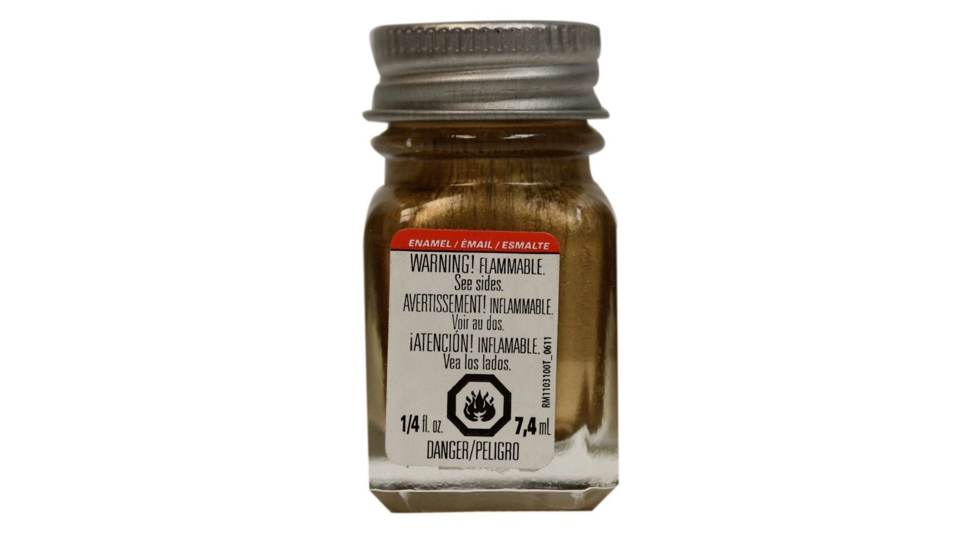 1144 Gold Metallic Enamel Paint 1/4 oz by Testors