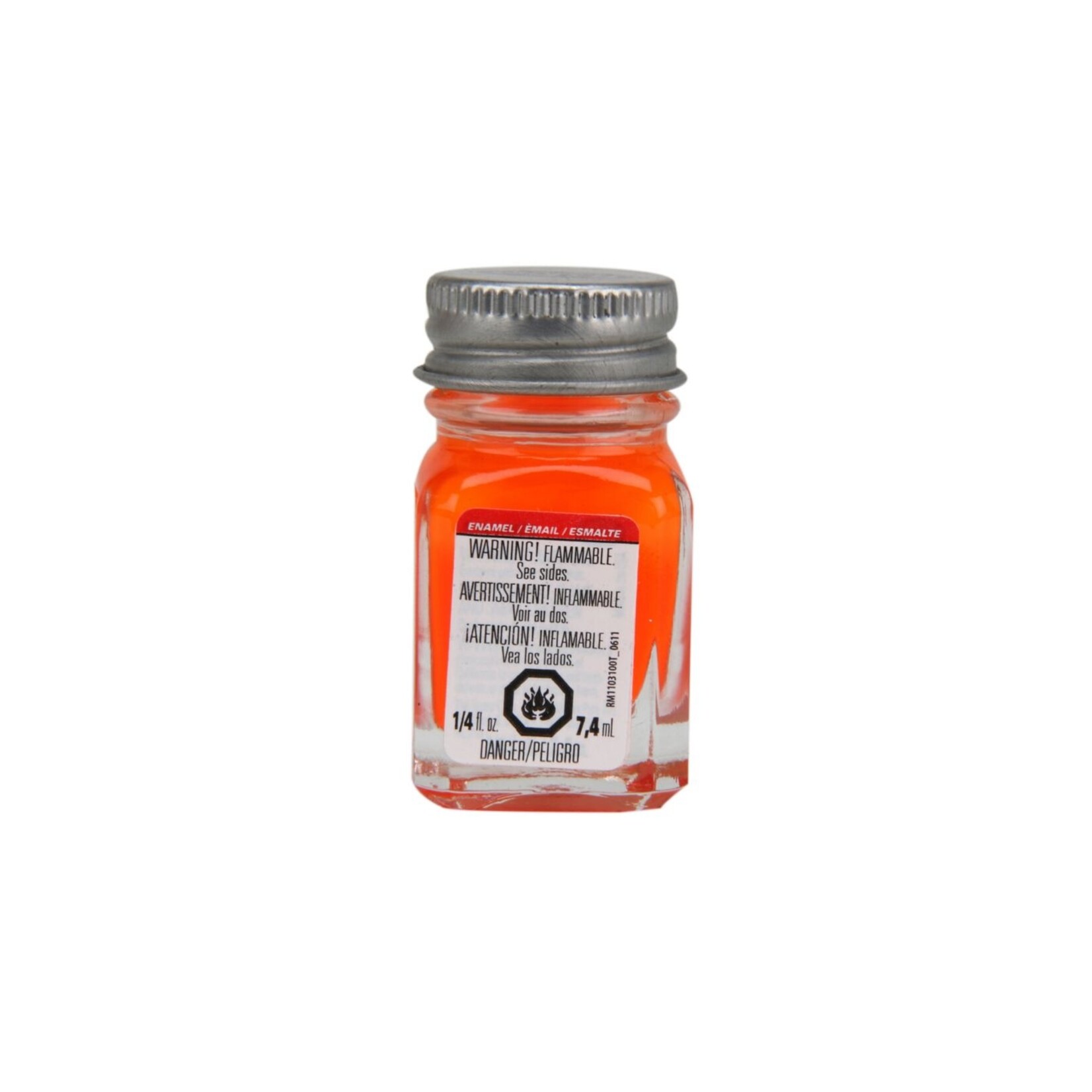 Testors 1173TT - Enamel 1/4 oz - Orange Fluorescent