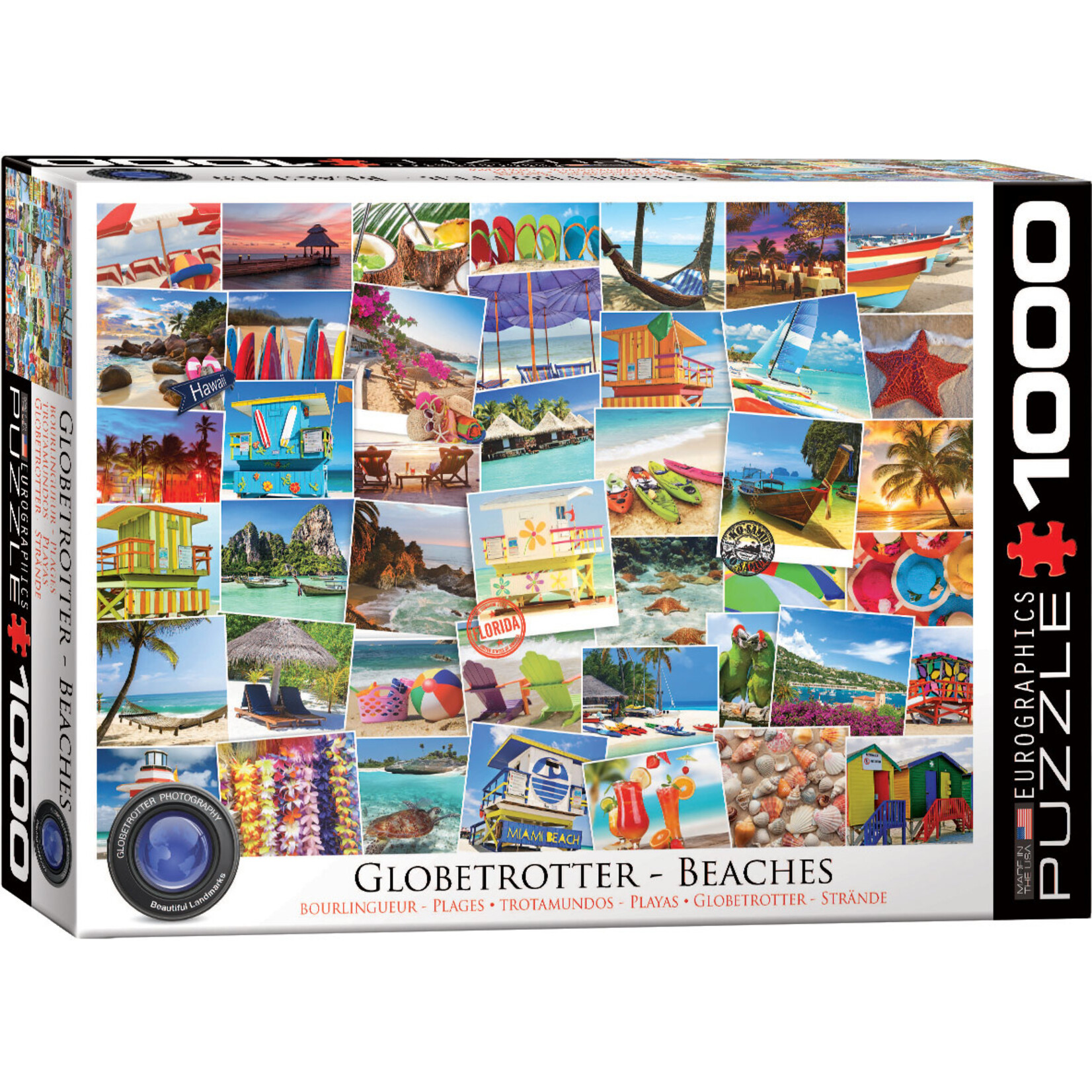 Eurographics Globetrotter - Beaches - 1000 Piece Puzzle