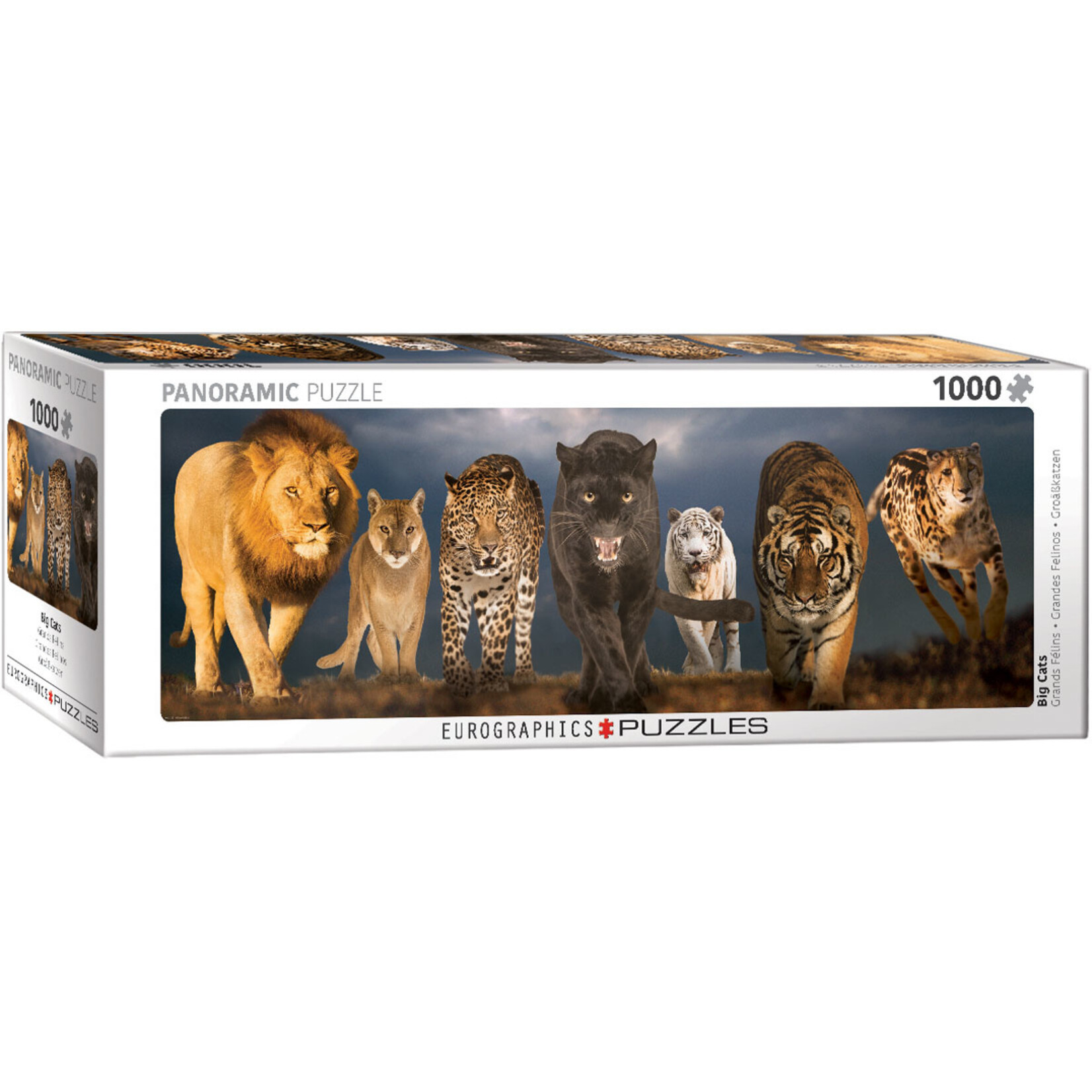 Eurographics Big Cats - 1000 Piece Panoramic Puzzle