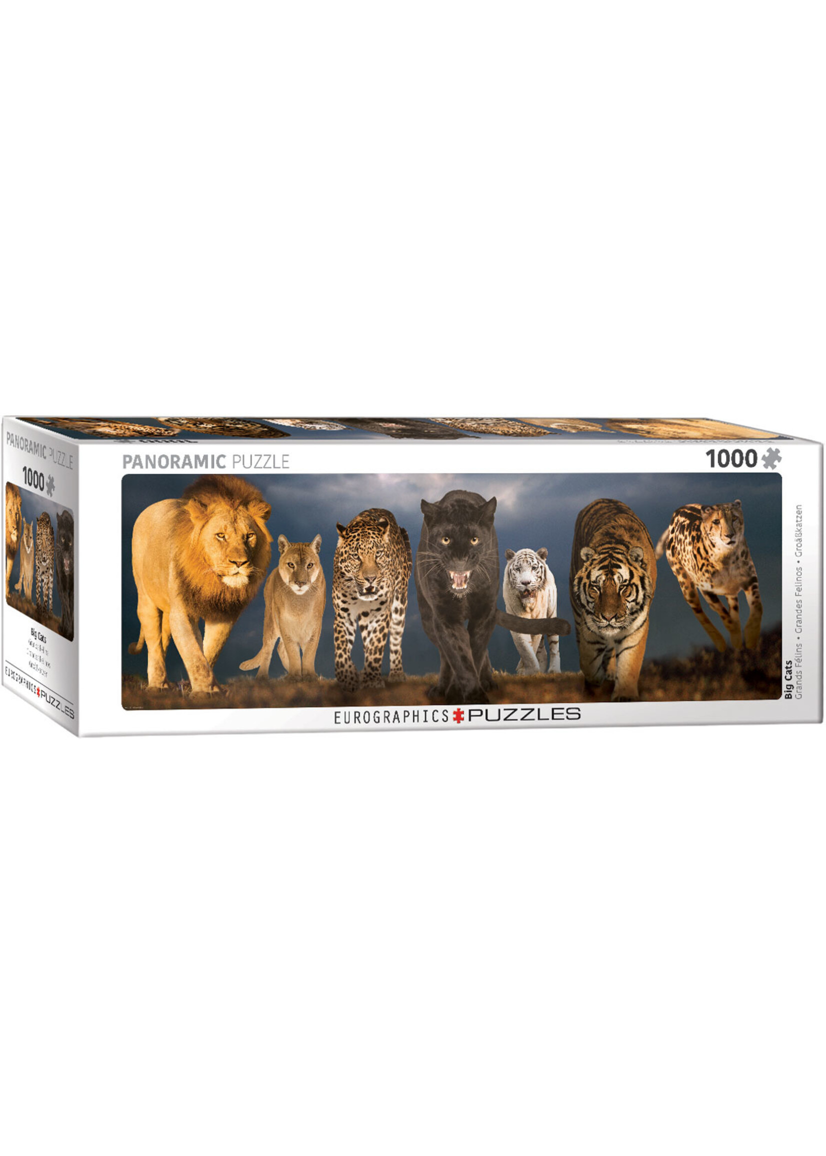 Eurographics Big Cats - 1000 Piece Panoramic Puzzle