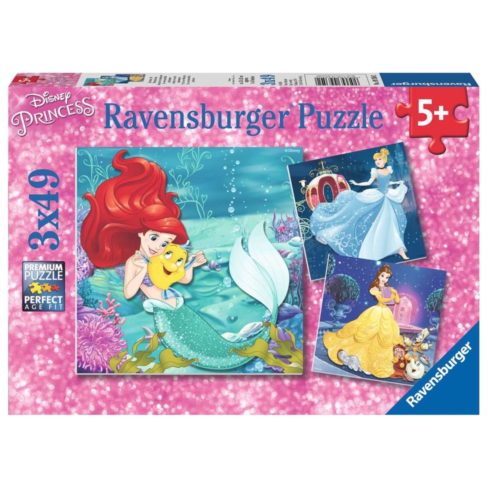 Ravensburger Princesses - 49 Piece Puzzle (3 Pack)