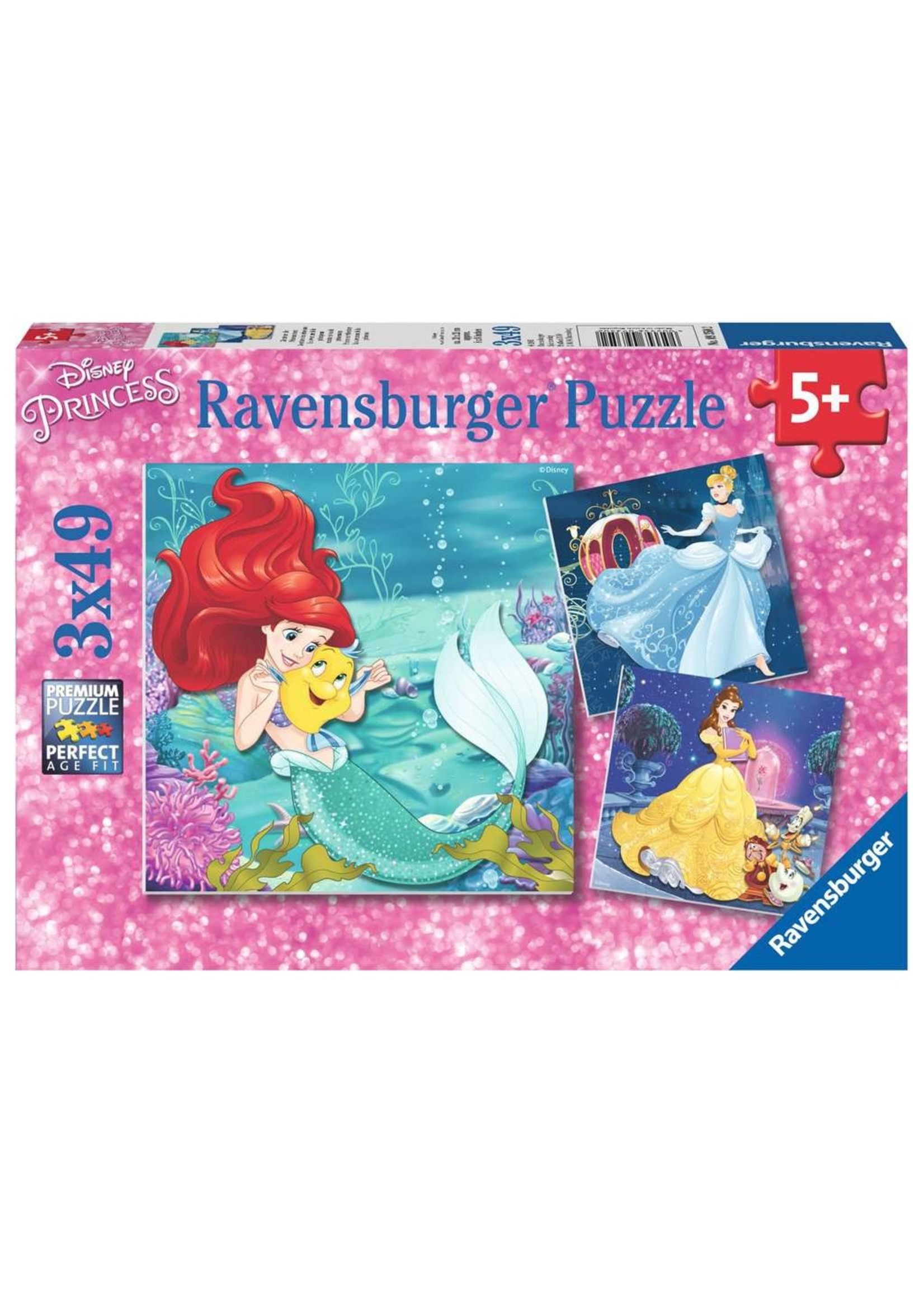 Ravensburger Princesses - 49 Piece Puzzle (3 Pack)