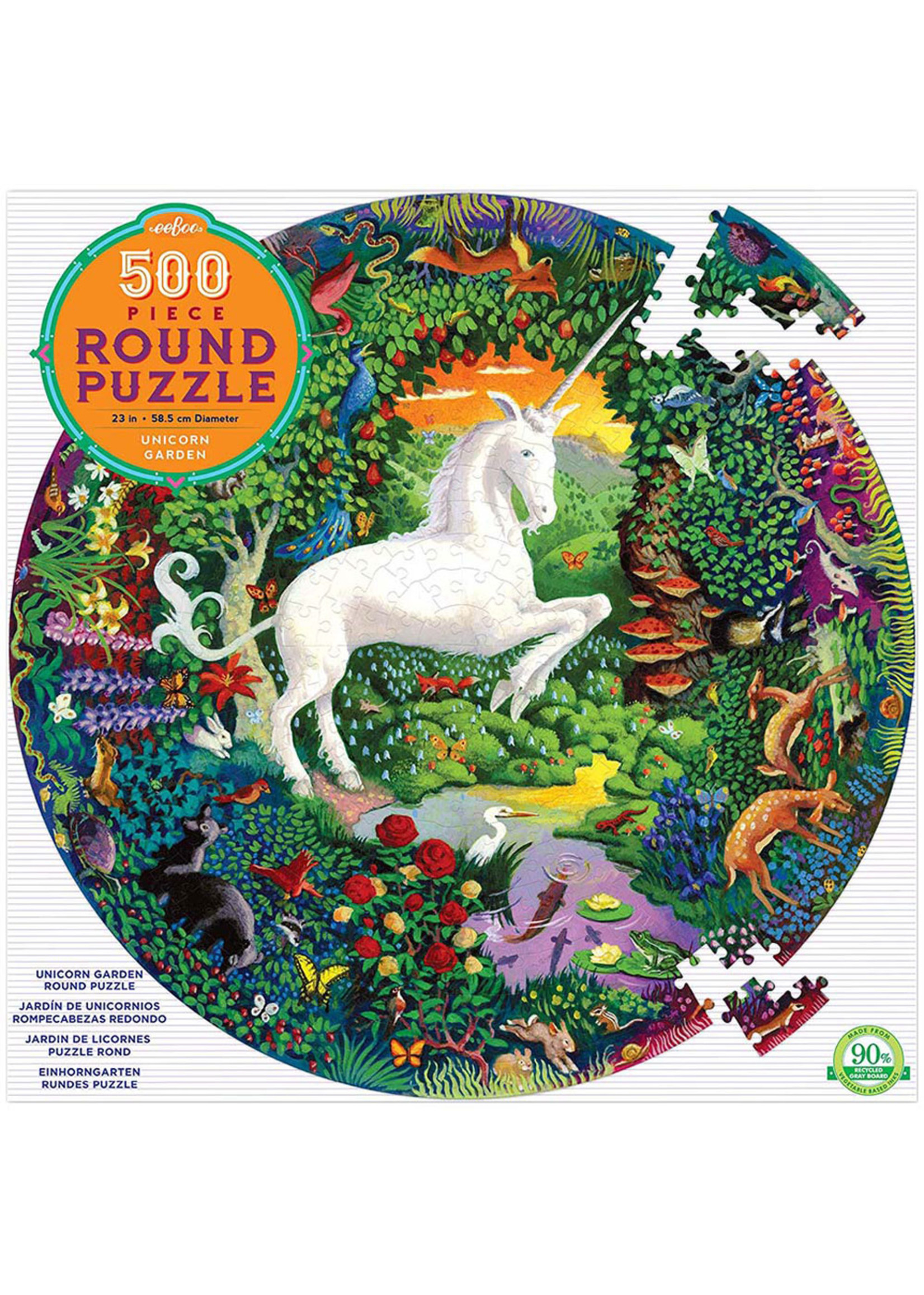 Eeboo Unicorn Garden - 500 Piece Puzzle