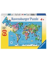 Ravensburger World Map - 60 Piece Puzzle