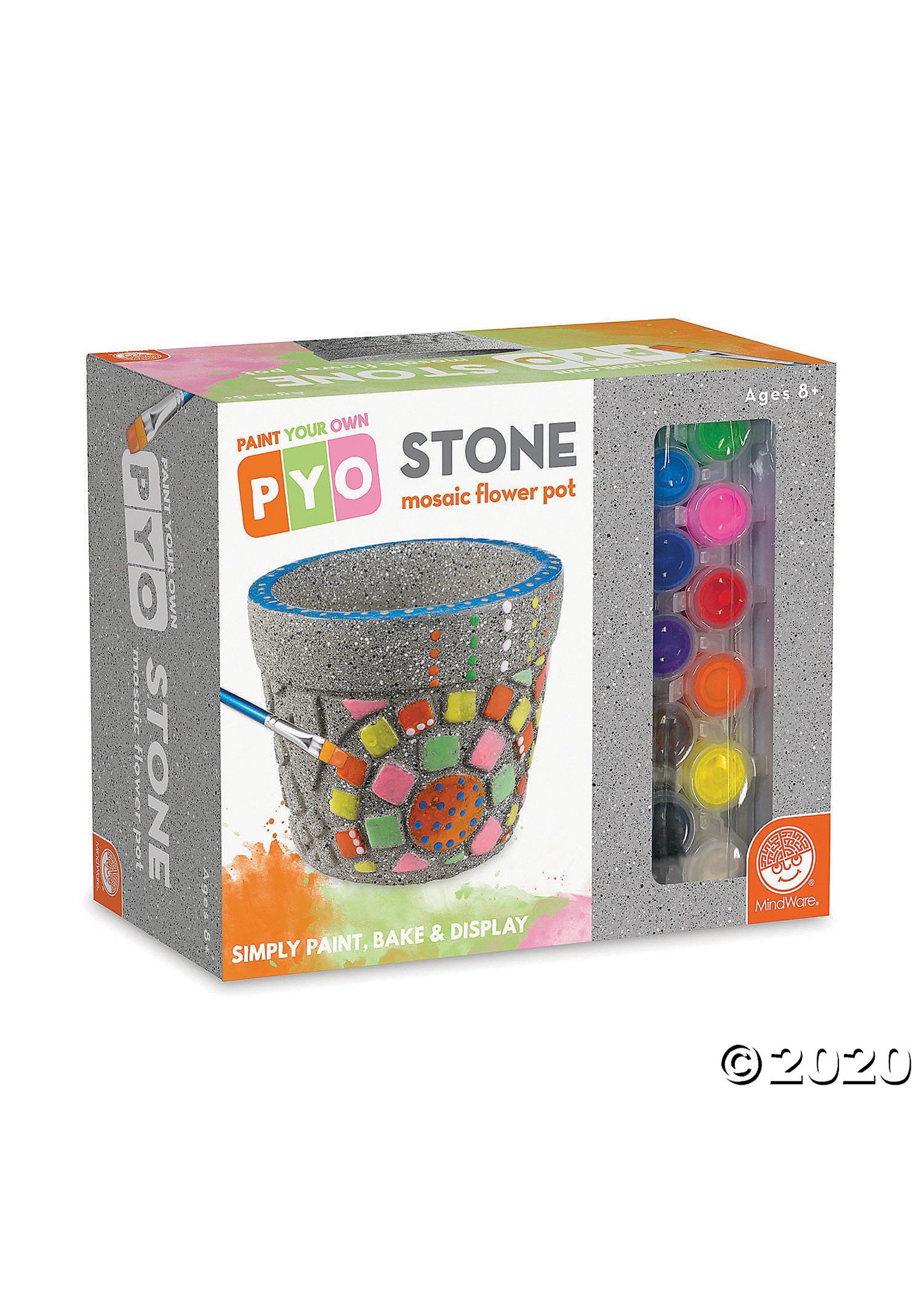 Mindware Paint Your Own: Stone Mosaic Flower Pot