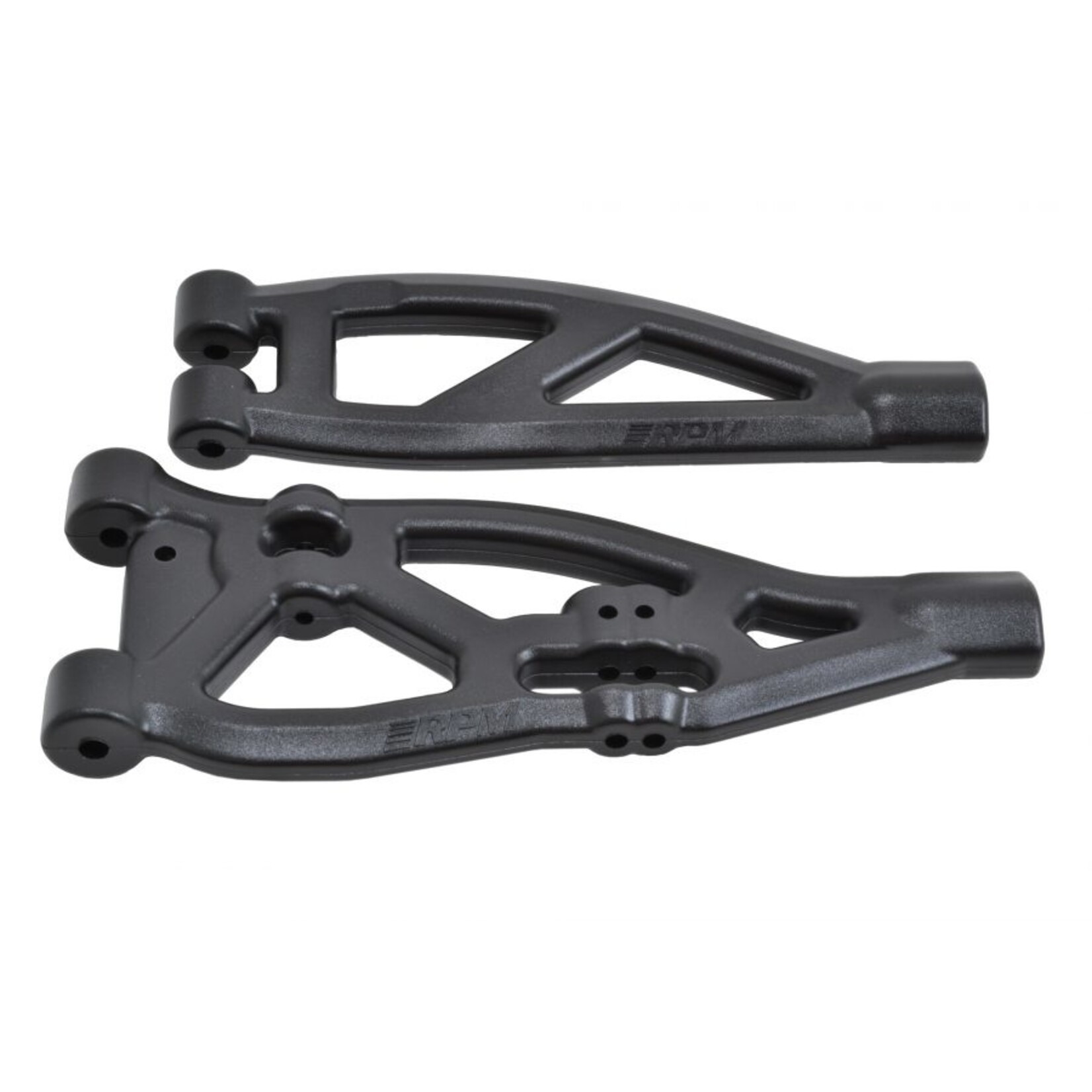 RPM 81482 - Front Upper/Lower A-arms for 6S versions of ARRMA Kraton, Talion & Outcast - Black