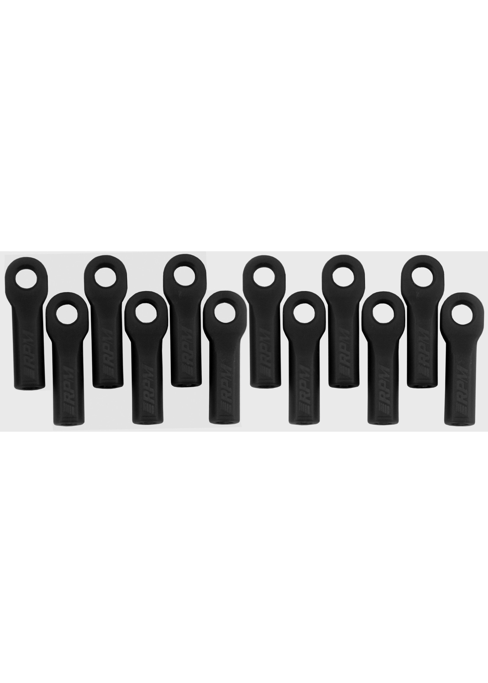 RPM 80512 - Long Rod Ends for Traxxas 1/10 - Black (12)