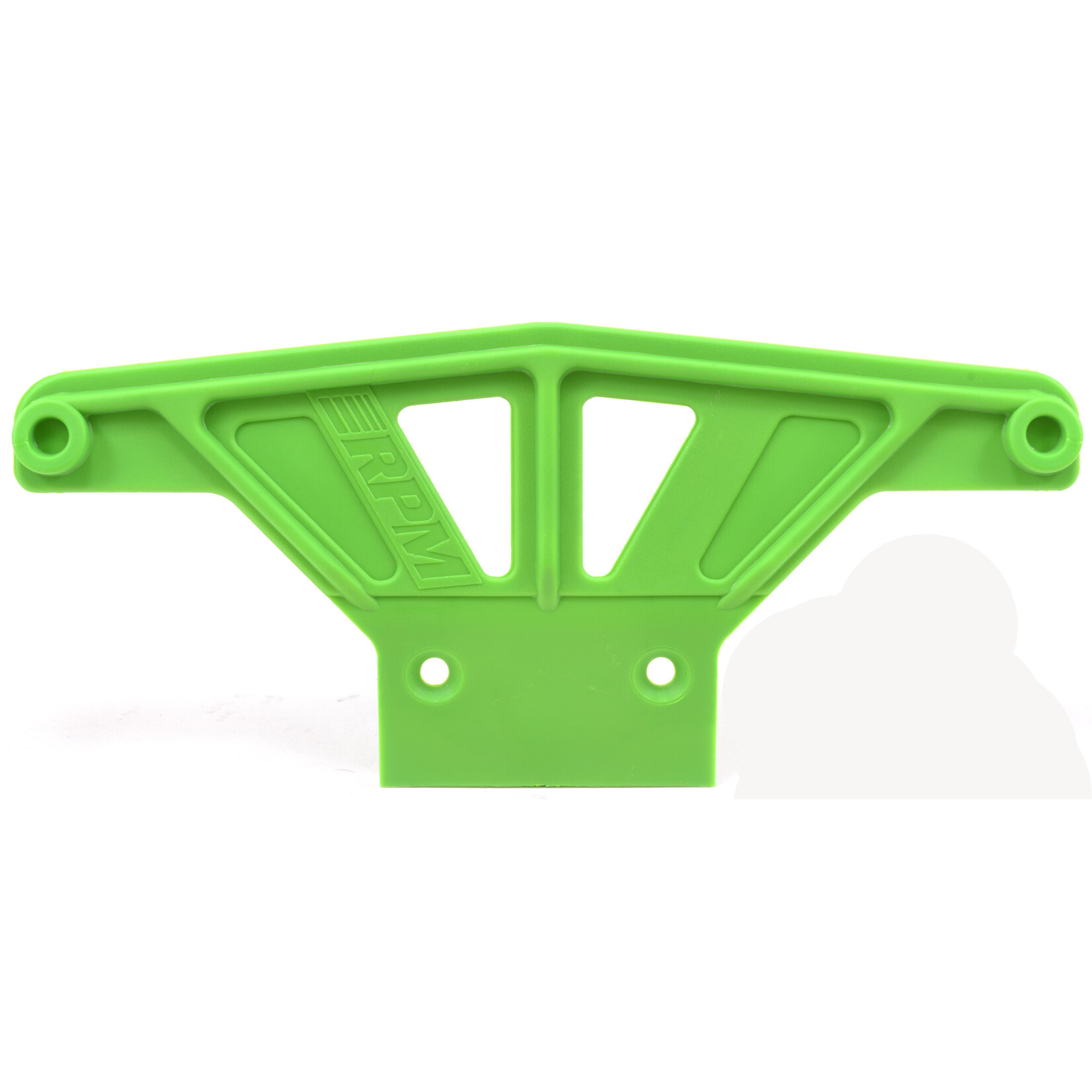 RPM 81164 - Wide Front Bumper for Traxxas Rustler, Stampede & Bandit - Green