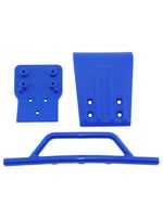 RPM 80025 - Front Bumper & Skid Plate for Traxxas Slash 4X4 - Blue