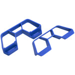 RPM 70655 - Nerf Bars for Traxxas 1/10 Rally & LCG Slash 4X4 - Blue