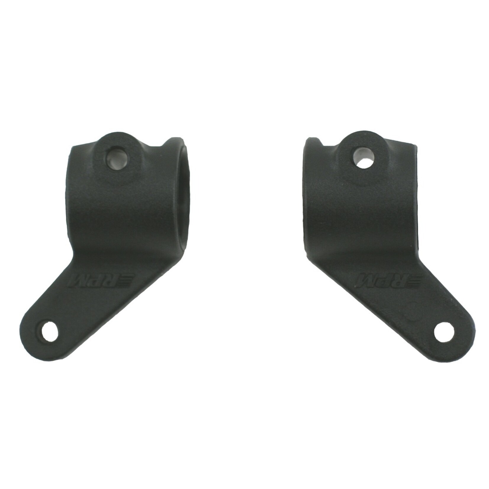 RPM 80372 - Front Bearing Carriers for Traxxas Slash 2WD, Nitro Slash, Stampede 2WD & Rustler - Black