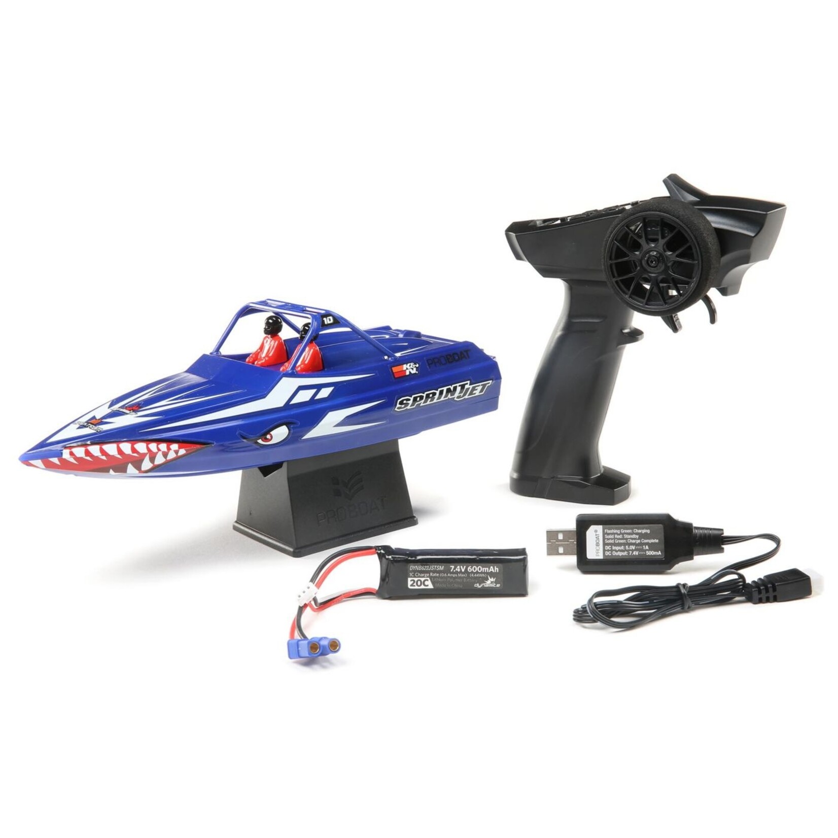 Pro Boat 8045T2 - Sprintjet 9" Self-Righting Jet Boat Brushed RTR -Blue